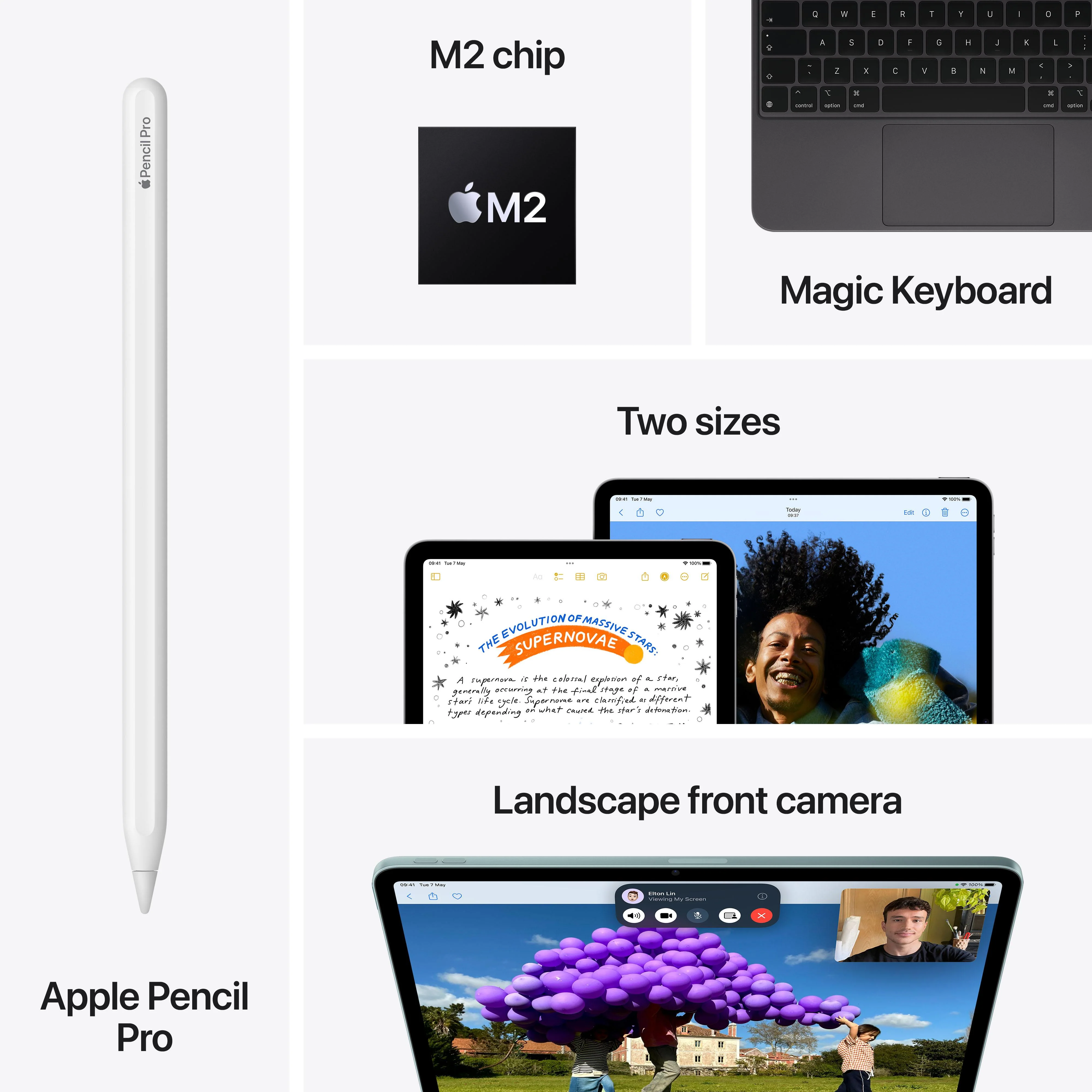11-inch iPad Air Wi-Fi + Cellular 1TB - Purple (M2) - Image 9
