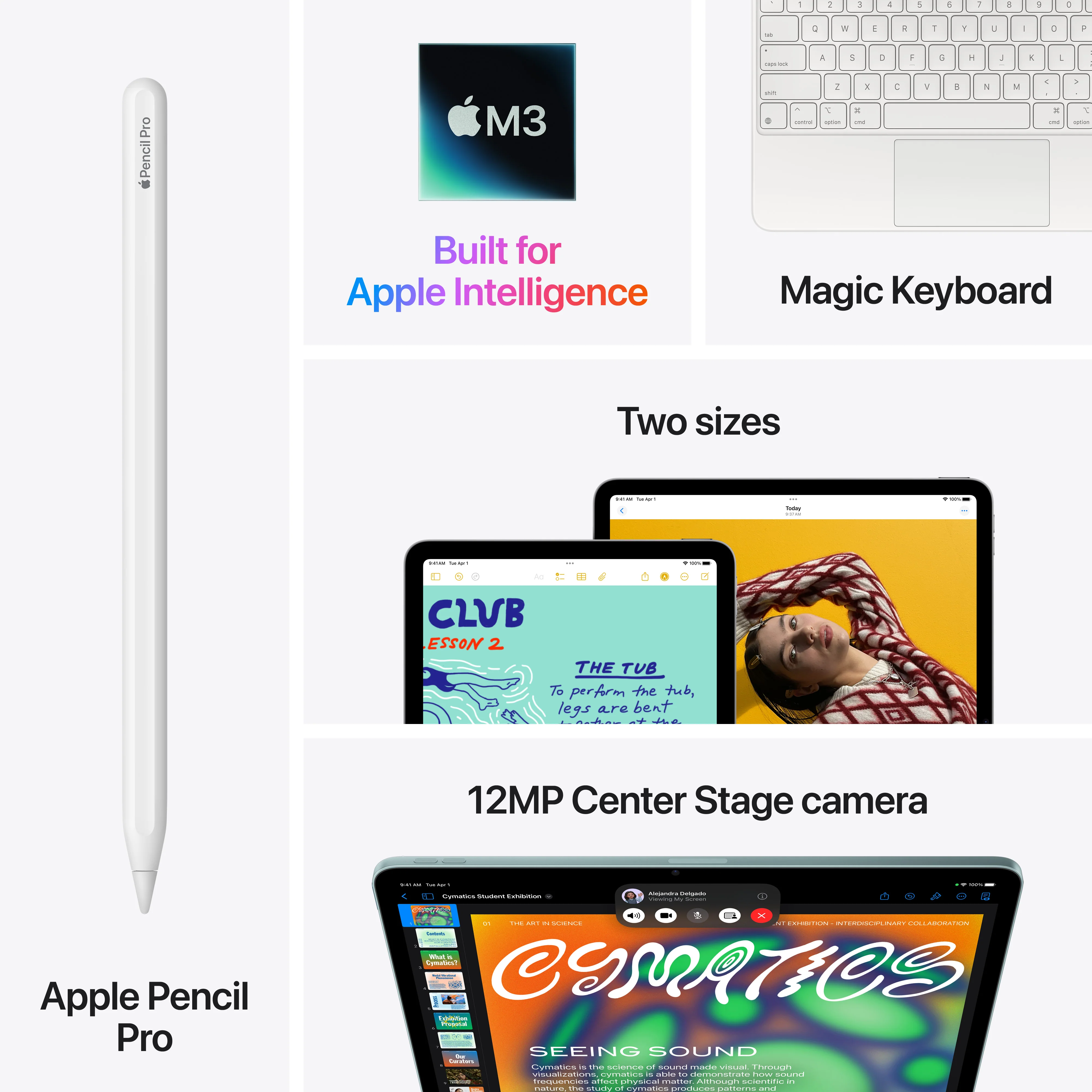 13-inch iPad Air Wi-Fi 512GB - Starlight (M3) - Image 9