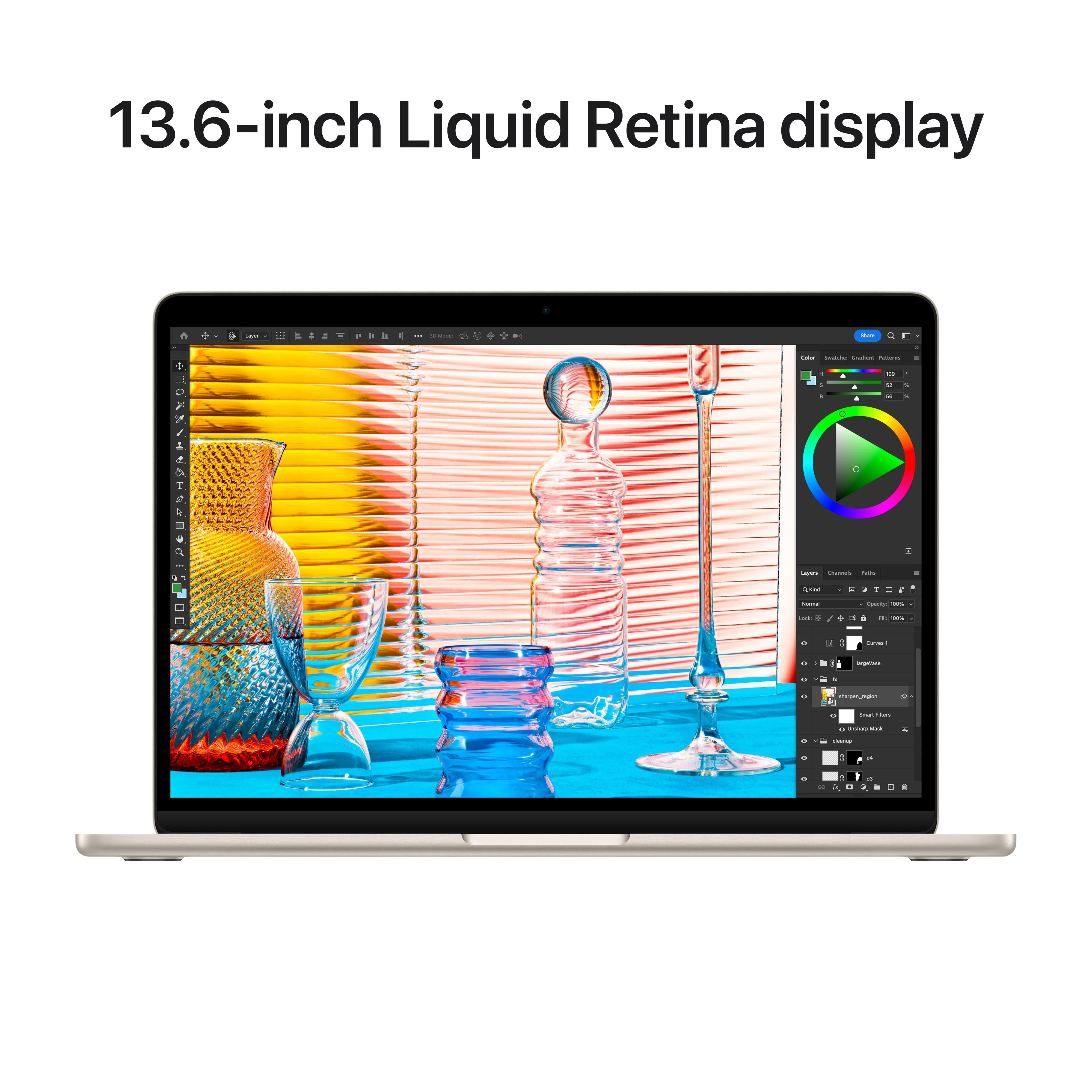 13-inch MacBook Air: Apple M2 chip with 8‑core CPU and 8‑core GPU, 256GB SSD - Starlight - Image 5