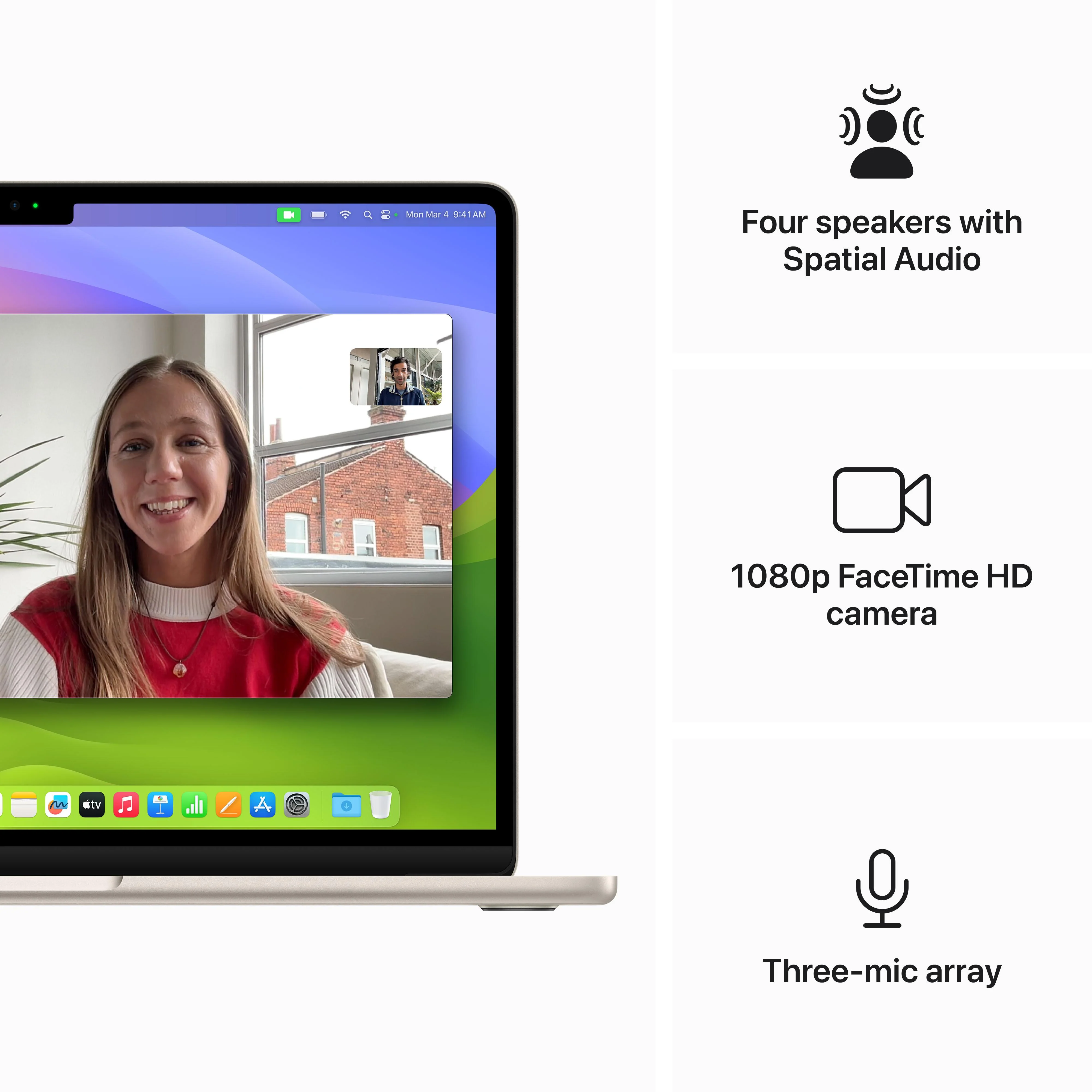 13-inch MacBook Air: Apple M3 chip with 8‑core CPU and 8‑core GPU, 256GB SSD - Starlight - Image 6