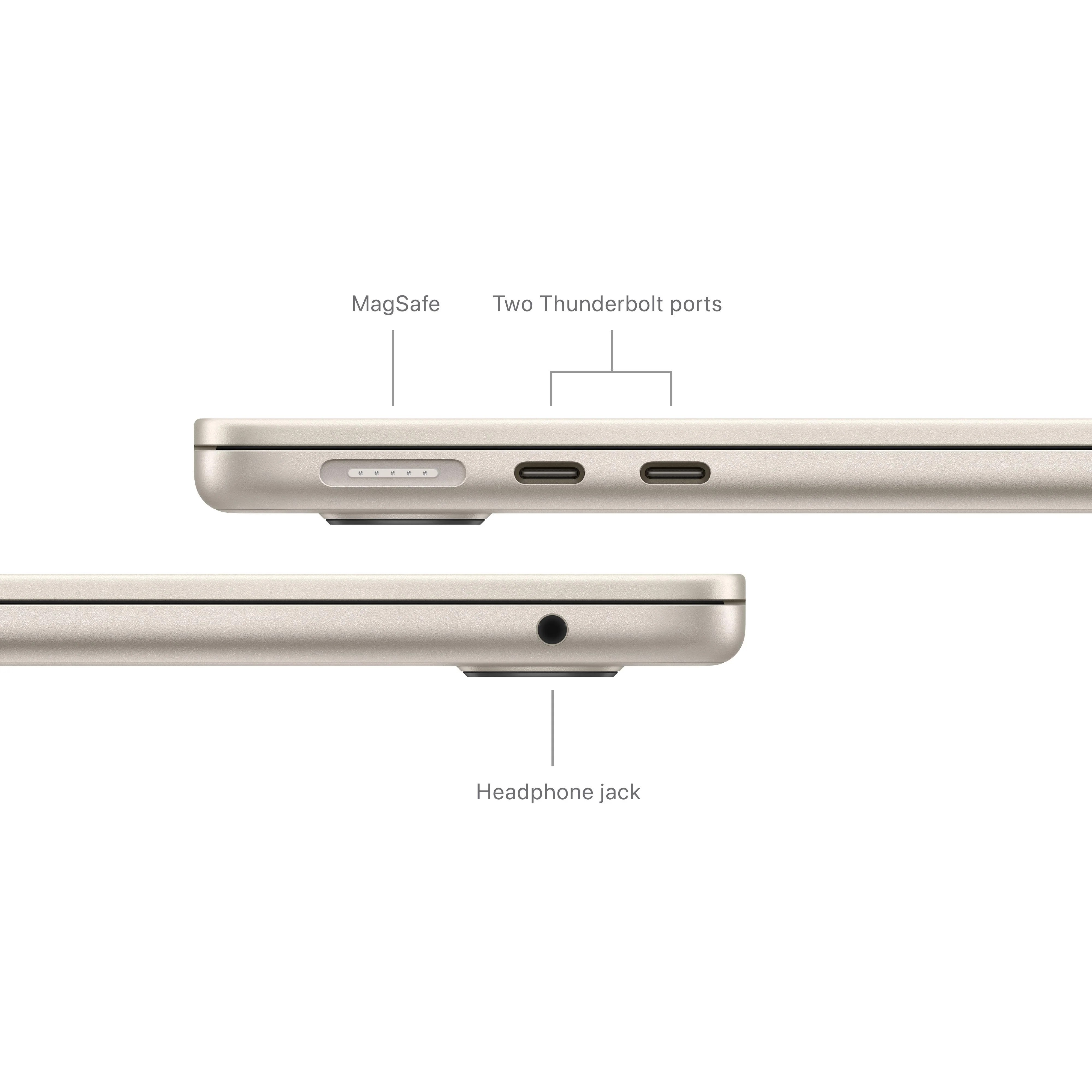 13-inch MacBook Air: Apple M3 chip with 8‑core CPU and 8‑core GPU, 256GB SSD - Starlight - Image 7