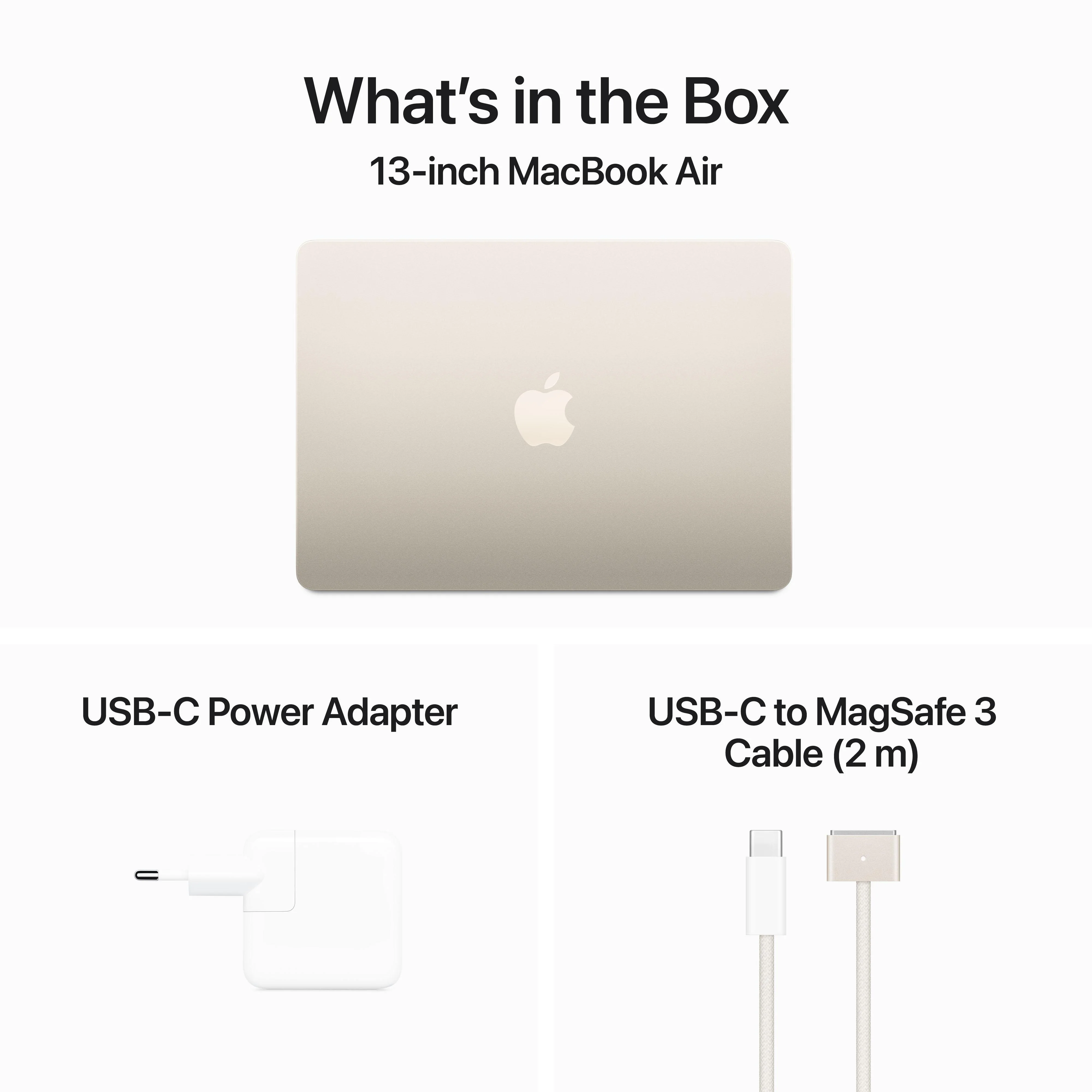 13-inch MacBook Air: Apple M3 chip with 8‑core CPU and 8‑core GPU, 256GB SSD - Starlight - Image 9