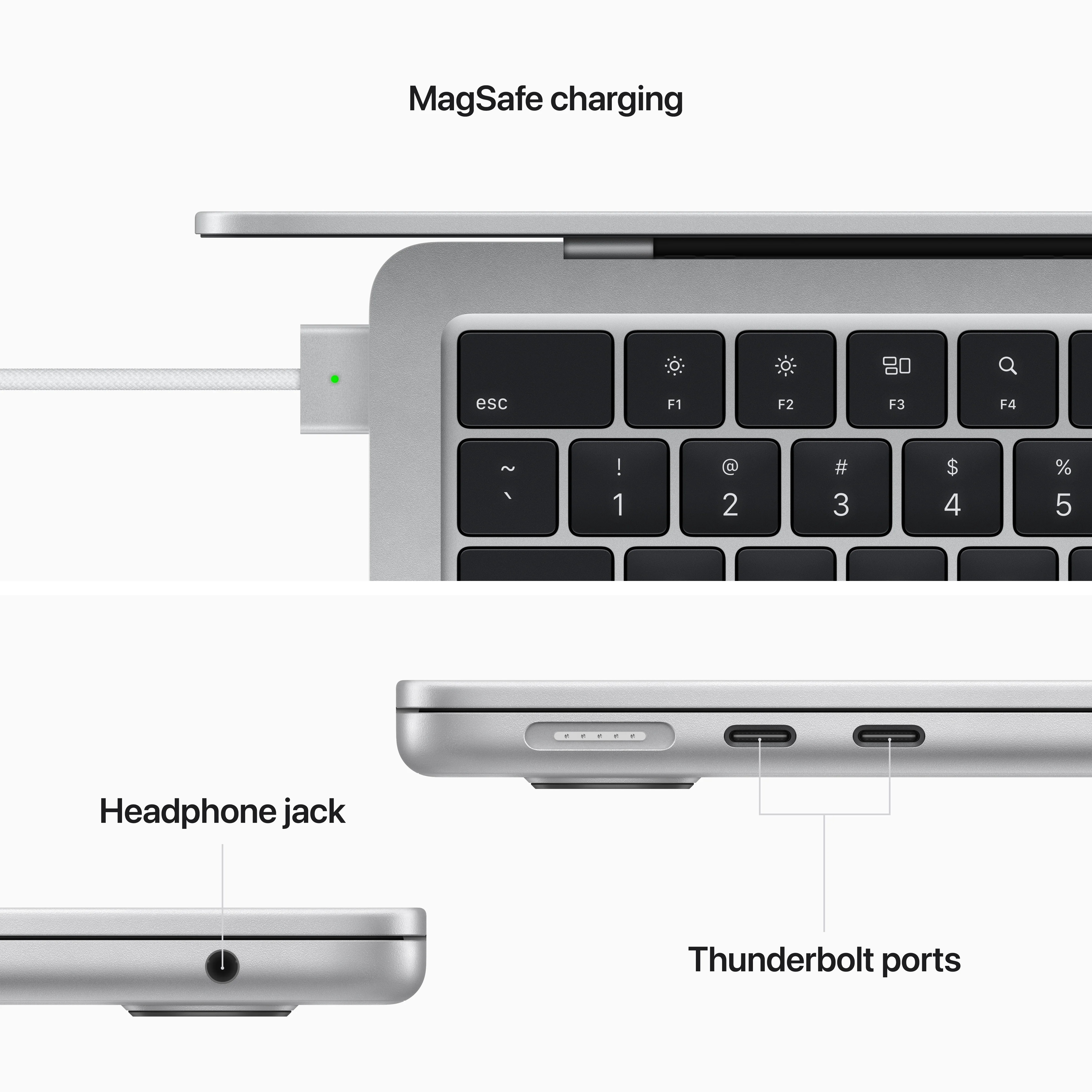 13-inch MacBook Air: Apple M2 chip with 8‑core CPU and 10‑core GPU, 512GB SSD - Silver - Image 7