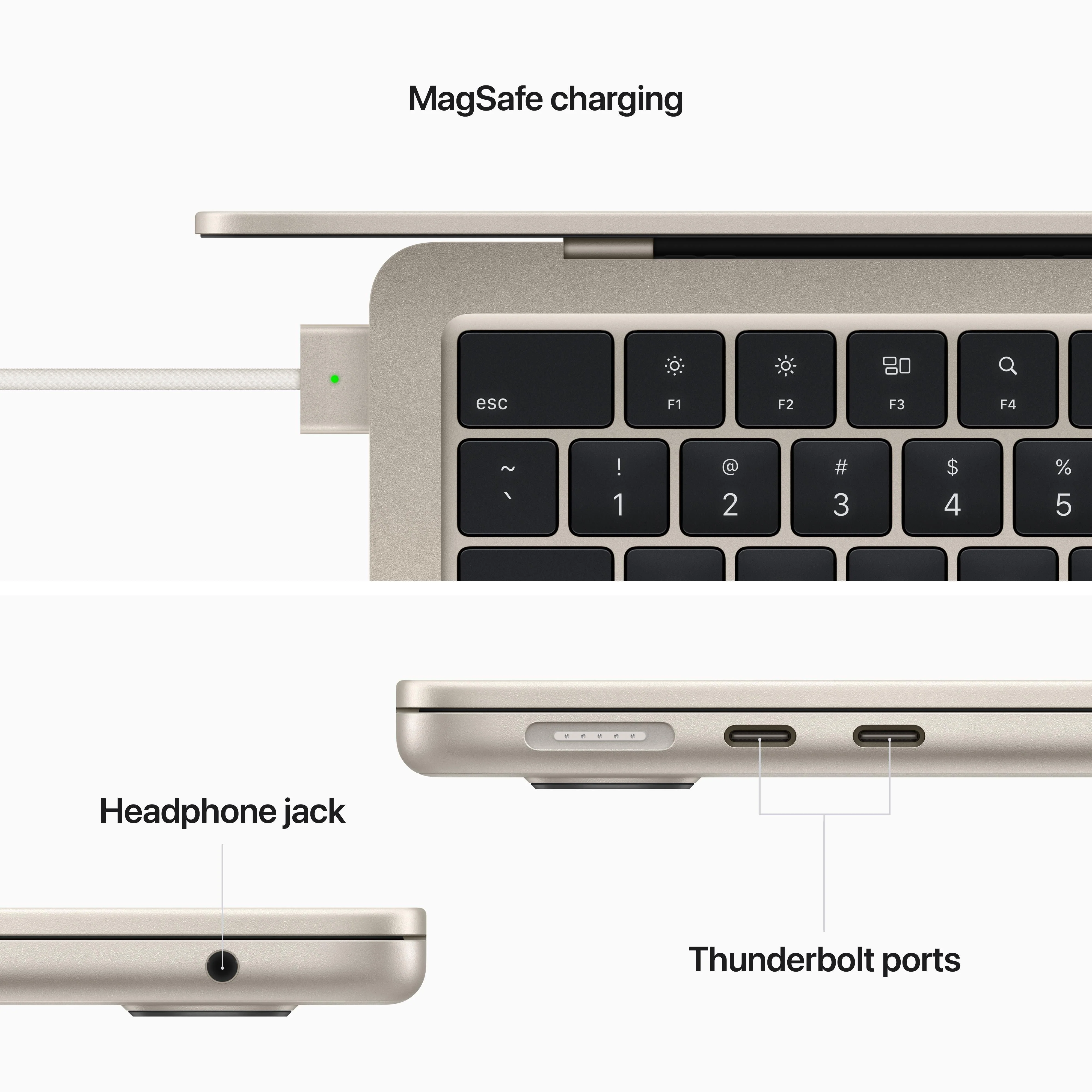 13-inch MacBook Air: Apple M2 chip with 8‑core CPU and 10‑core GPU, 512GB SSD - Starlight - Image 7