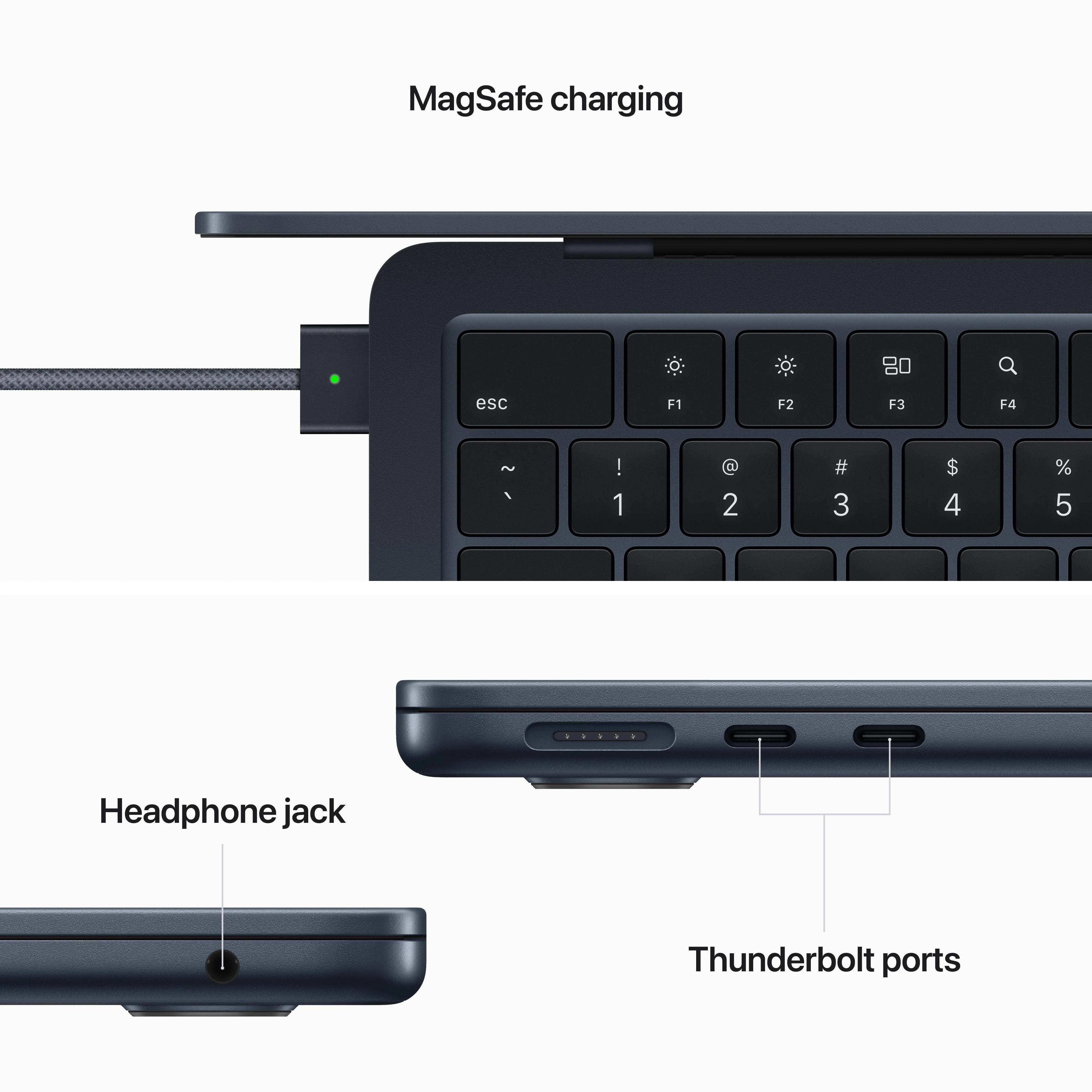 13-inch MacBook Air: Apple M2 chip with 8‑core CPU and 10‑core GPU, 512GB SSD - Midnight - Image 7