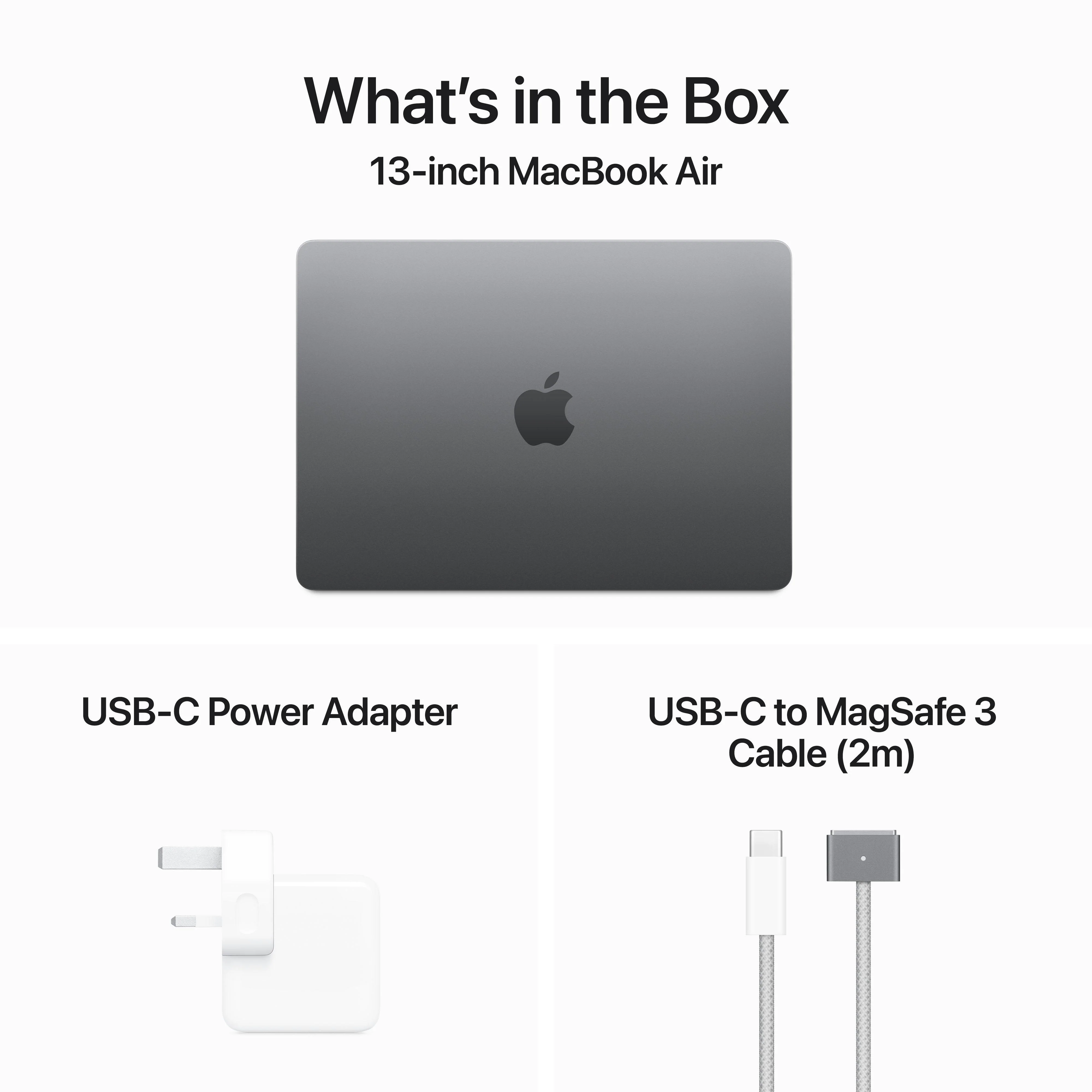 13-inch MacBook Air: Apple M3 chip with 8‑core CPU and 10‑core GPU, 512GB SSD - Space Grey - Image 9