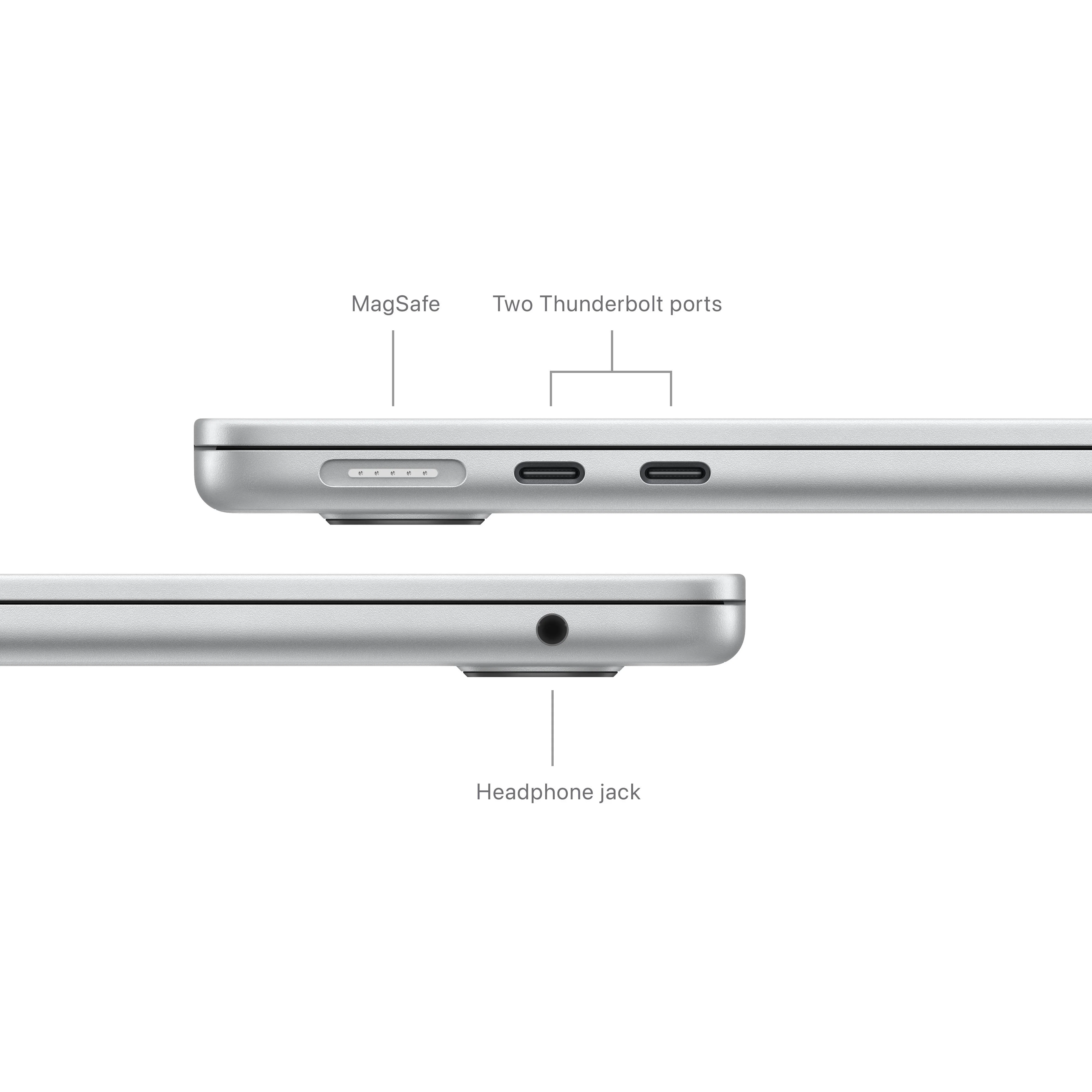 13-inch MacBook Air: Apple M3 chip with 8‑core CPU and 8‑core GPU, 256GB SSD - Silver - Image 7