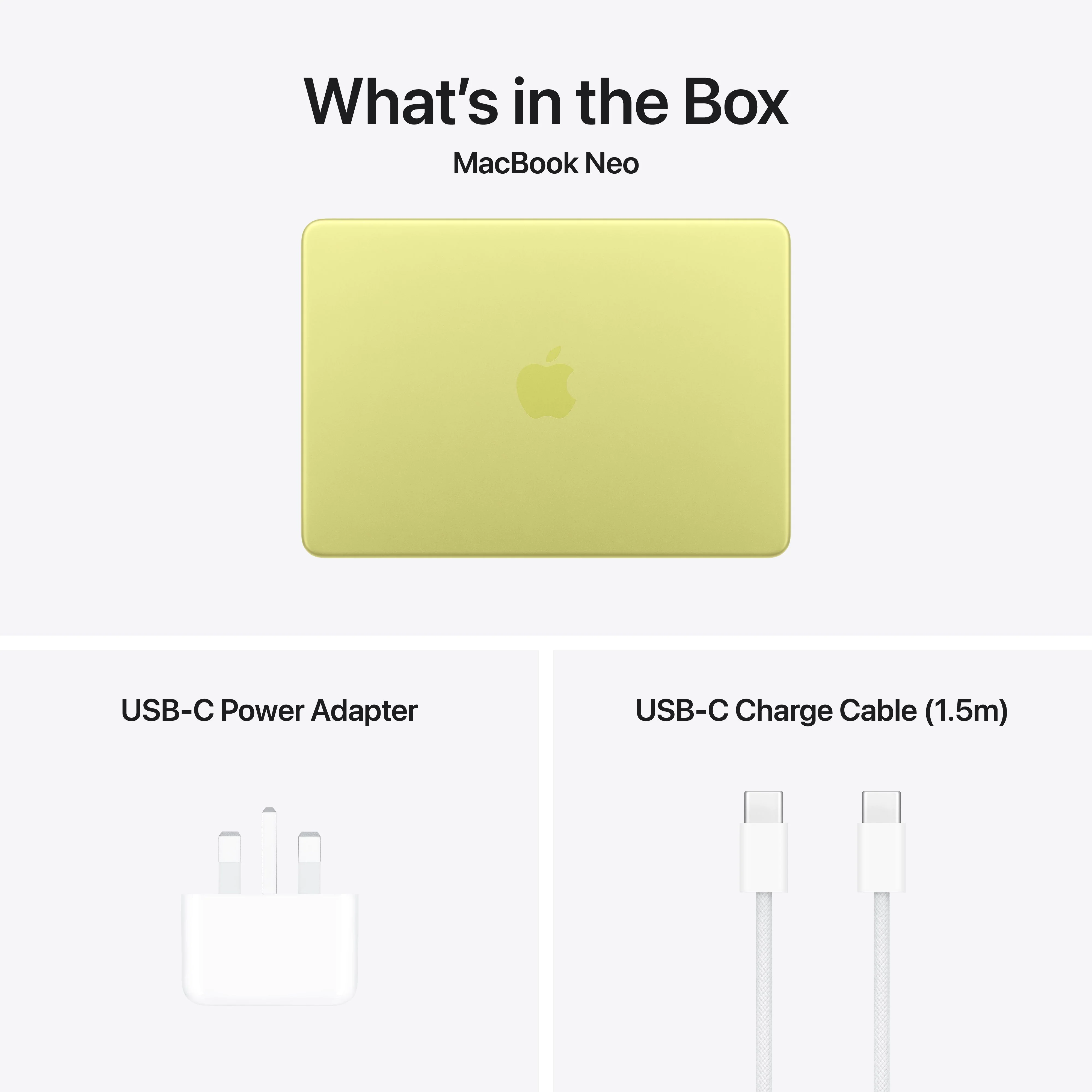 13-inch MacBook Neo: Apple A18 Pro chip with 6‑core CPU and 5‑core GPU, Magic Keyboard with Touch ID, 512GB SSD - Citrus - Deposit - Image 10