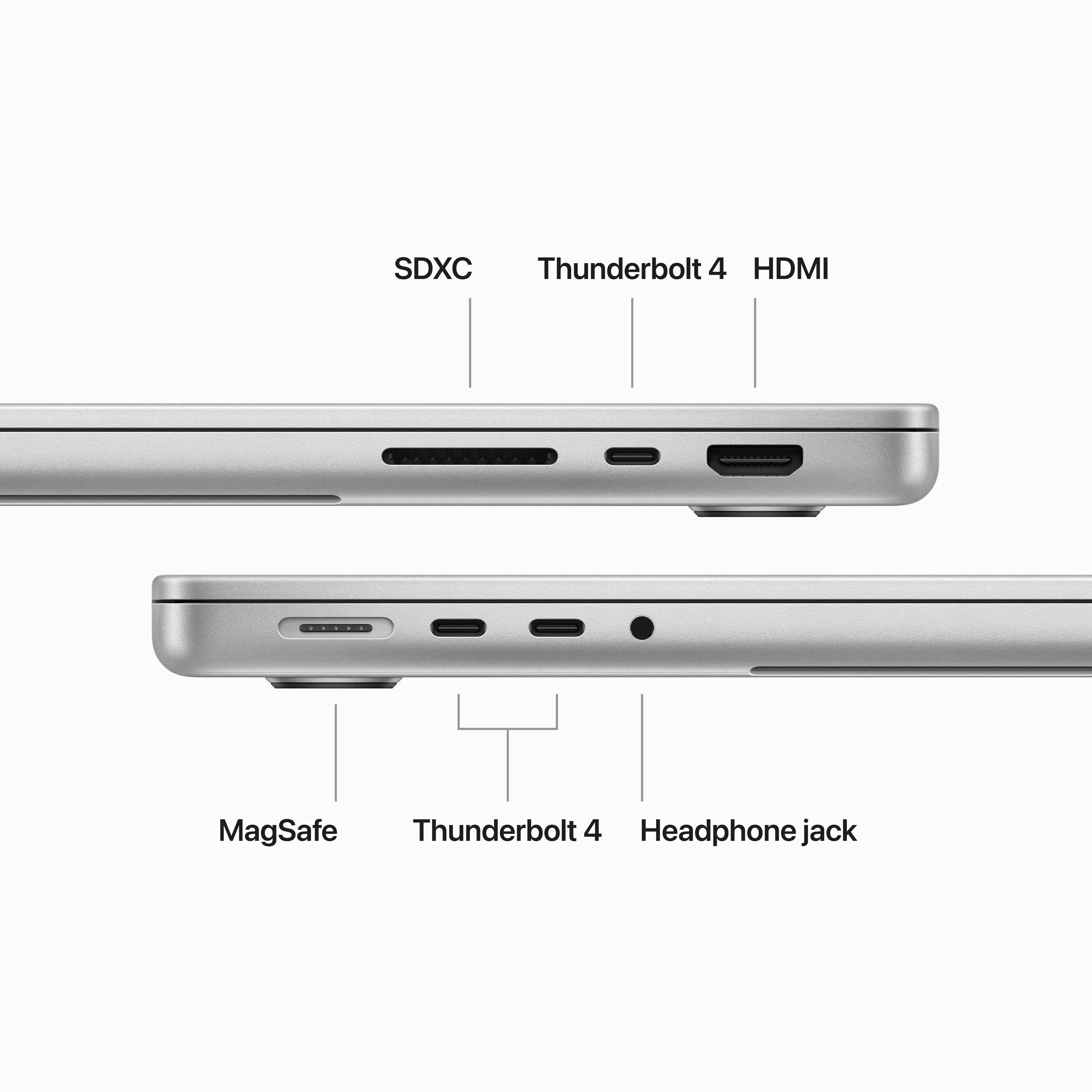 14-inch MacBook Pro: Apple M3 Pro chip with 12‑core CPU and 18‑core GPU, 1TB SSD - Silver - Image 6