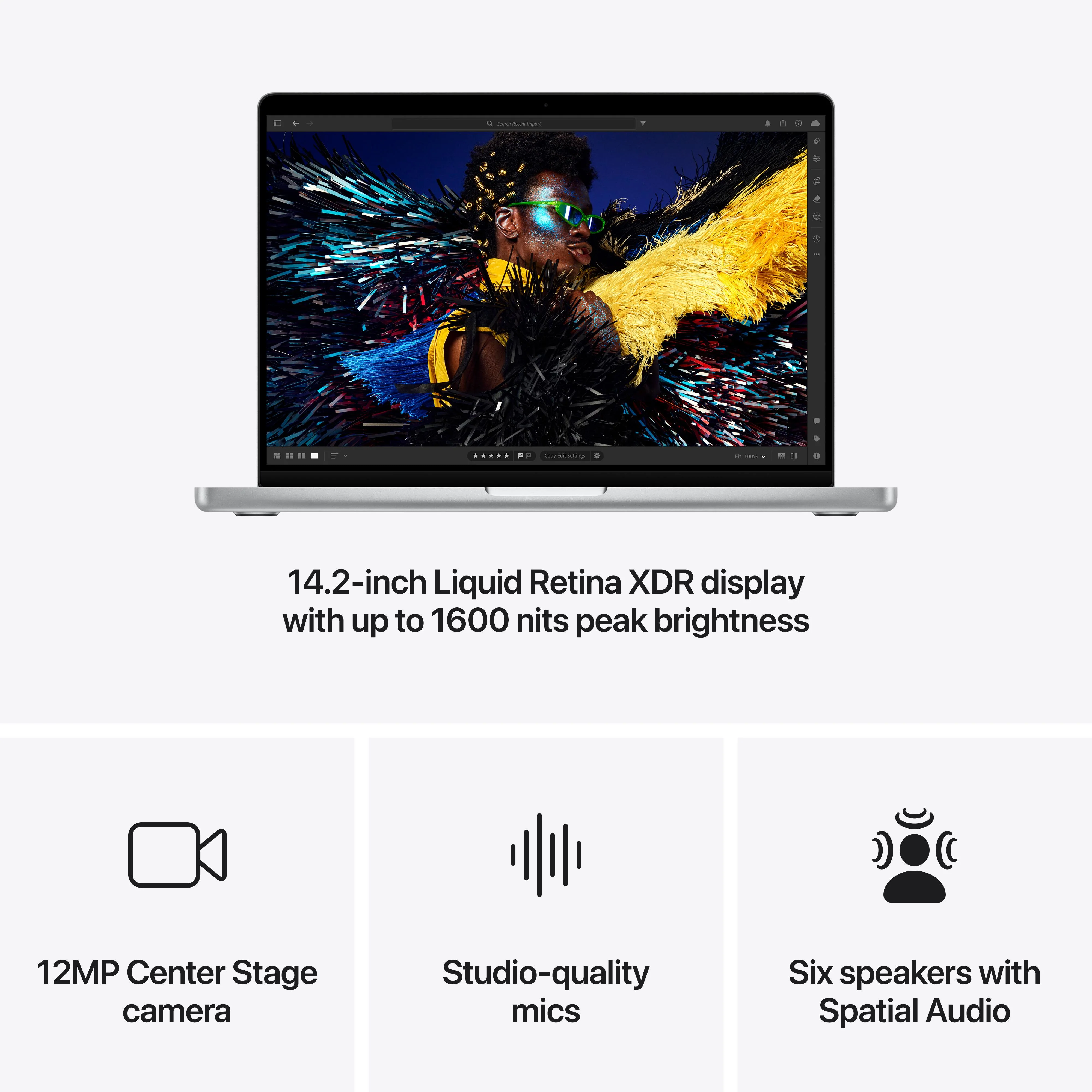 14-inch MacBook Pro: Apple M4 chip with 10-core CPU and 10-core GPU, 1TB SSD - Silver - Image 6