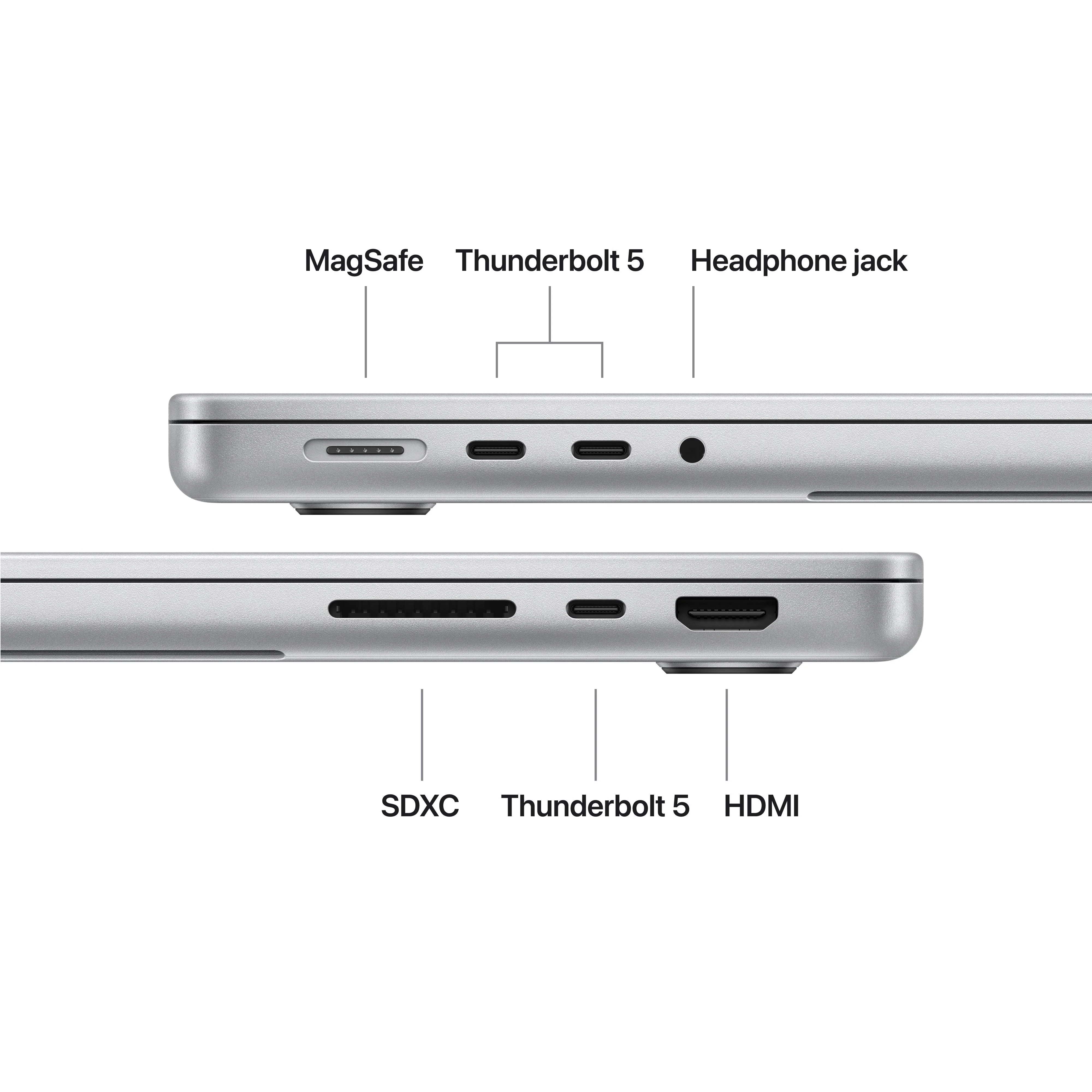 14-inch MacBook Pro: Apple M5 Pro chip with 15-core CPU and 16-core GPU, 2TB SSD - Silver - Image 7