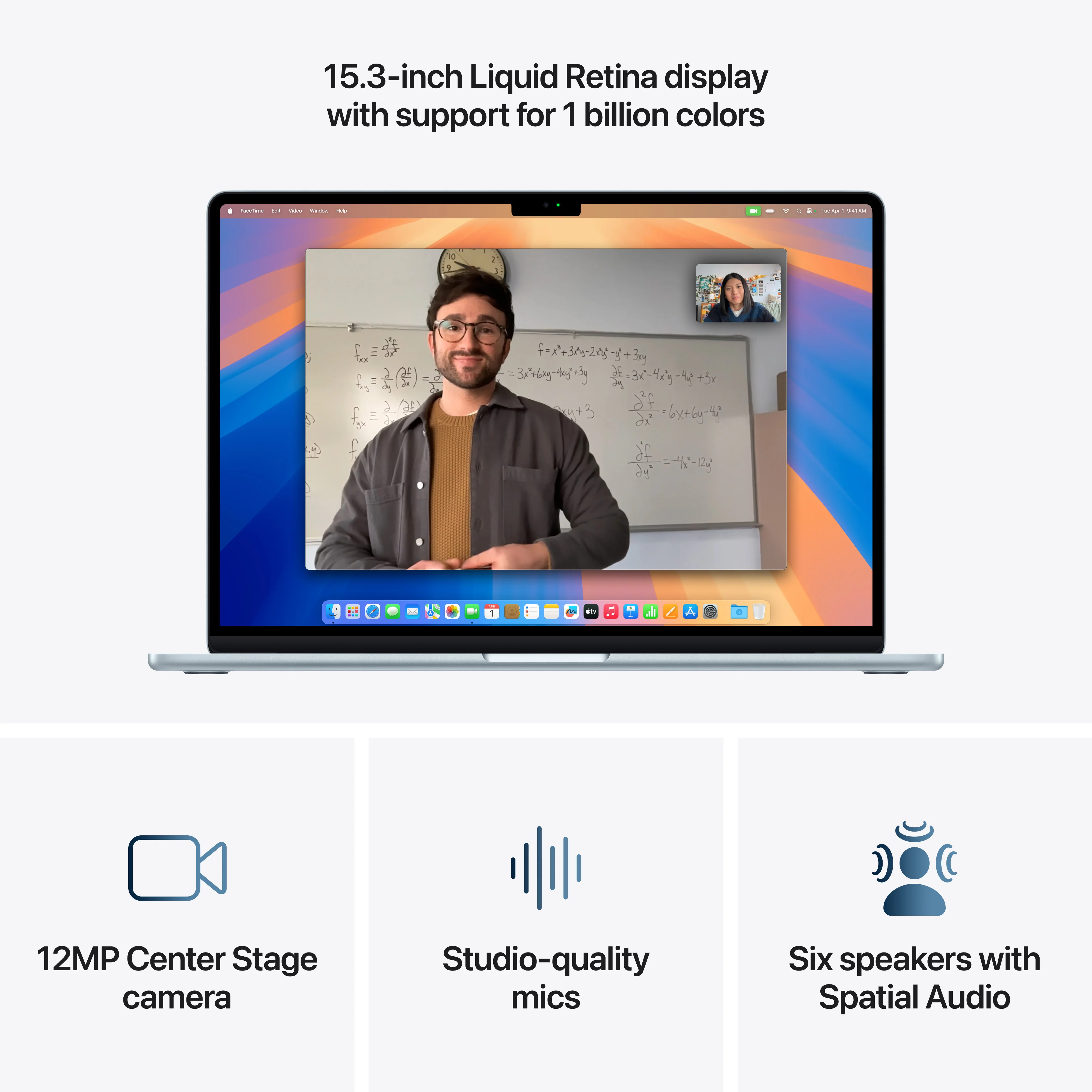 15-inch MacBook Air: Apple M4 chip with 10-core CPU and 10-core GPU, 512GB SSD - Sky Blue - Image 5