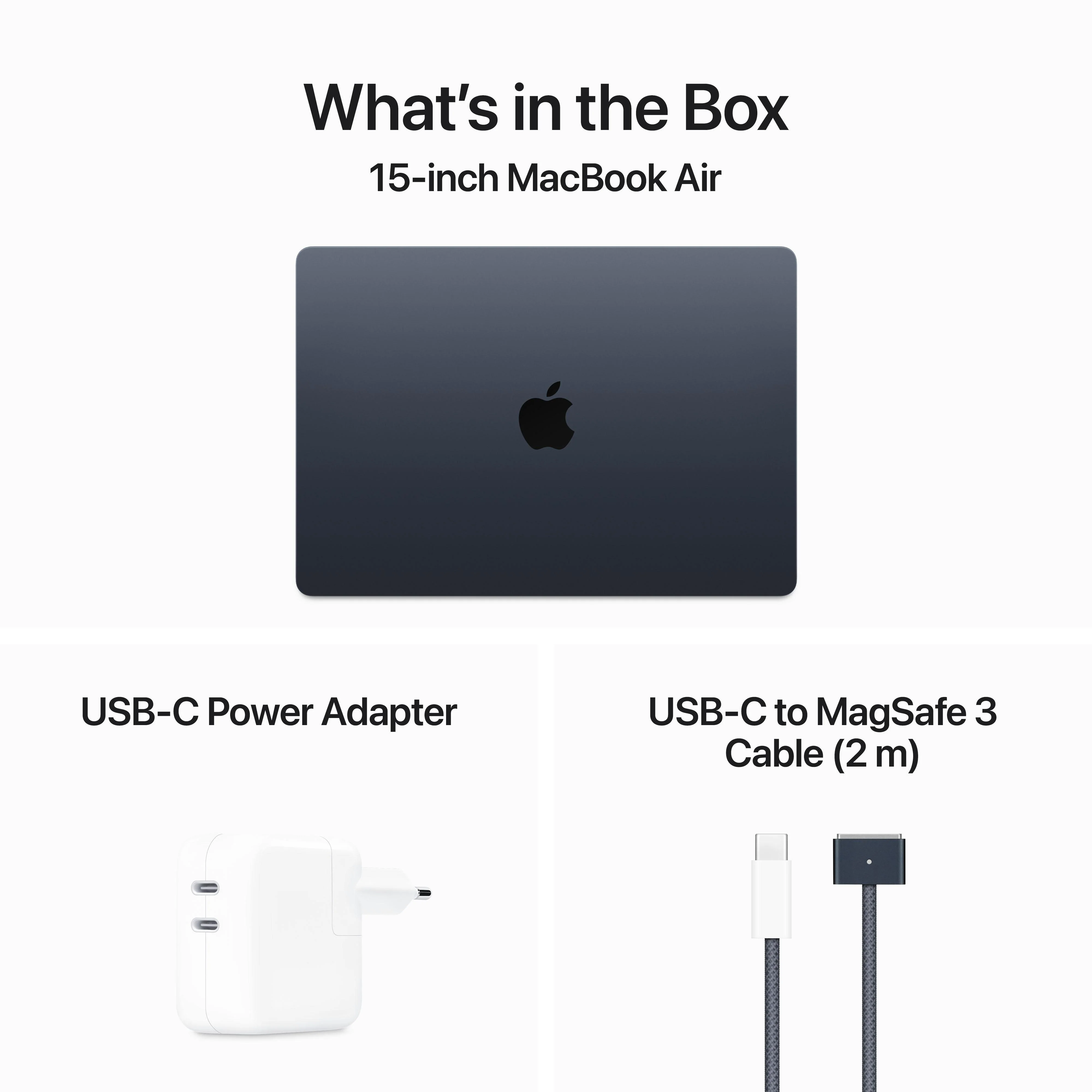 15-inch MacBook Air: Apple M3 chip with 8‑core CPU and 10‑core GPU, 256GB SSD - Midnight - Image 9