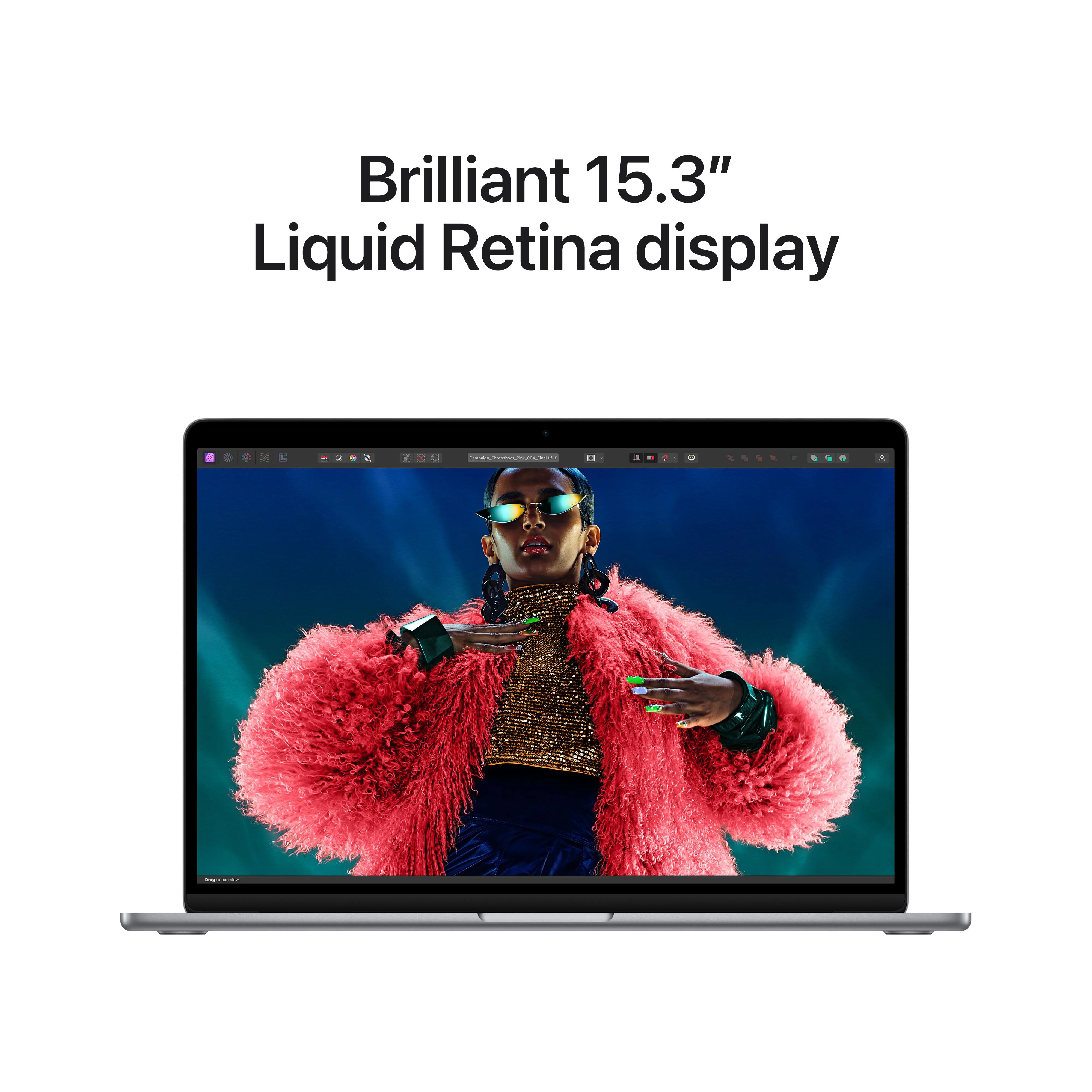 15-inch MacBook Air: Apple M3 chip with 8‑core CPU and 10‑core GPU, 512GB SSD - Space Gray - Image 5