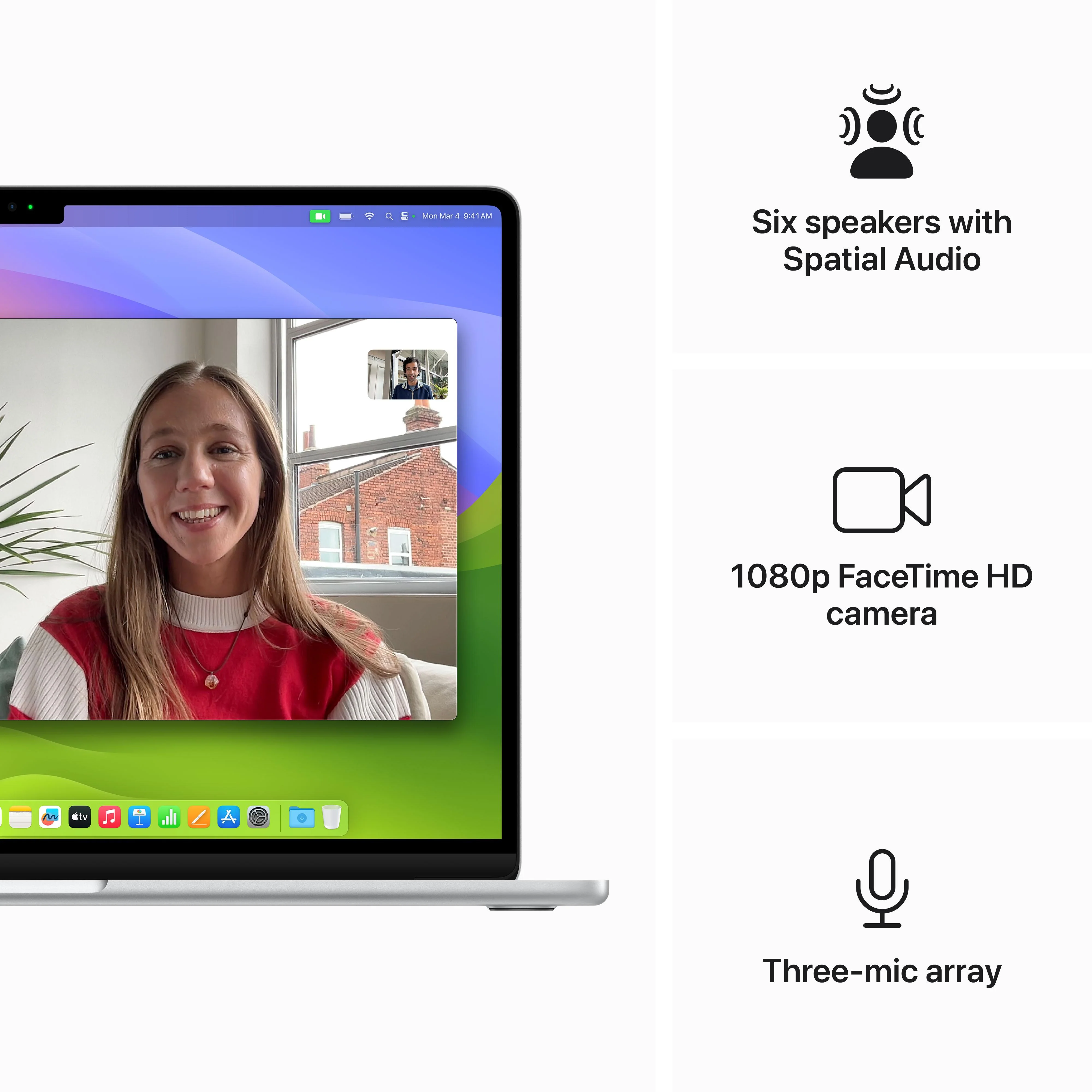 15-inch MacBook Air: Apple M3 chip with 8‑core CPU and 10‑core GPU, 512GB SSD - Silver - Image 6
