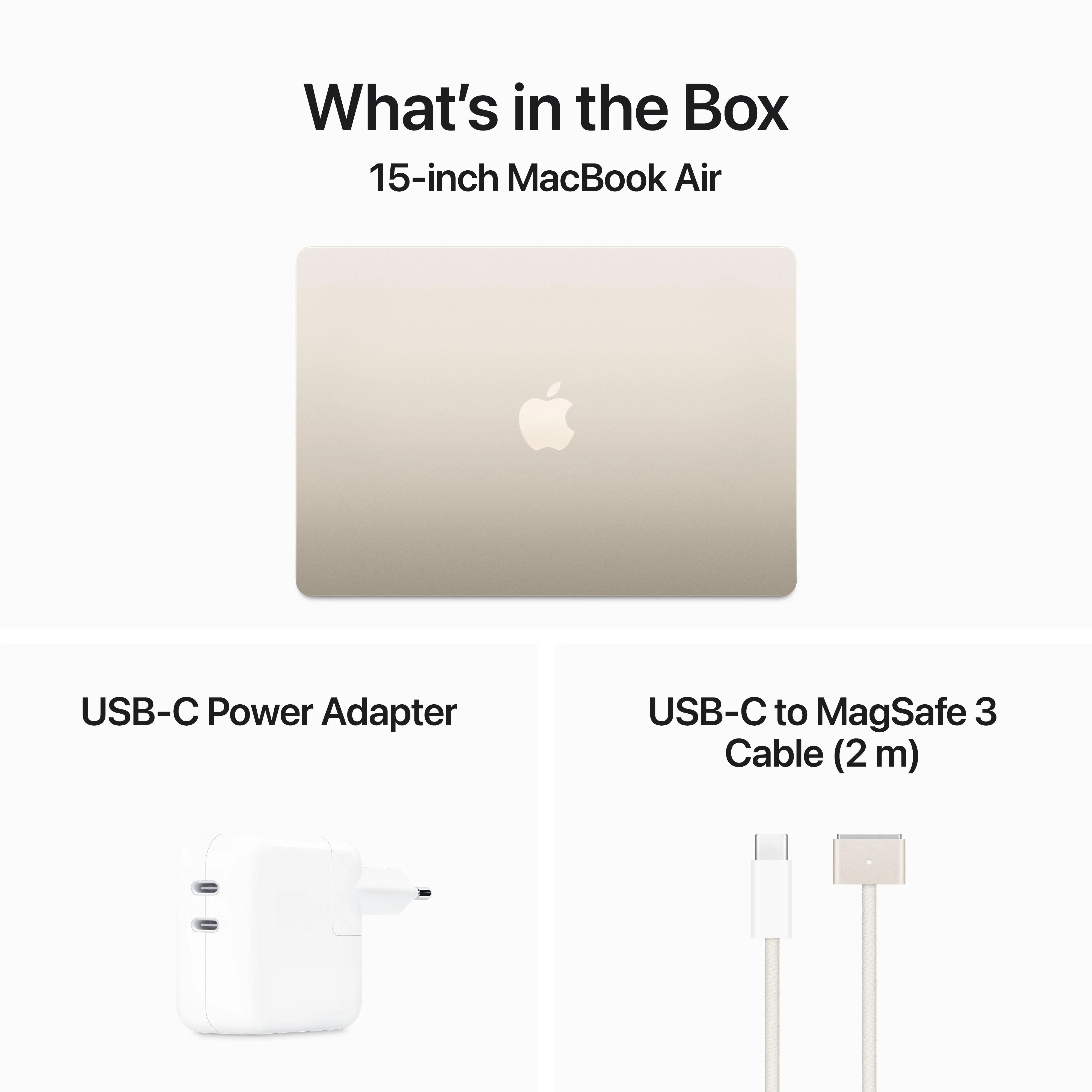 15-inch MacBook Air: Apple M3 chip with 8‑core CPU and 10‑core GPU, 512GB SSD - Starlight - Image 9