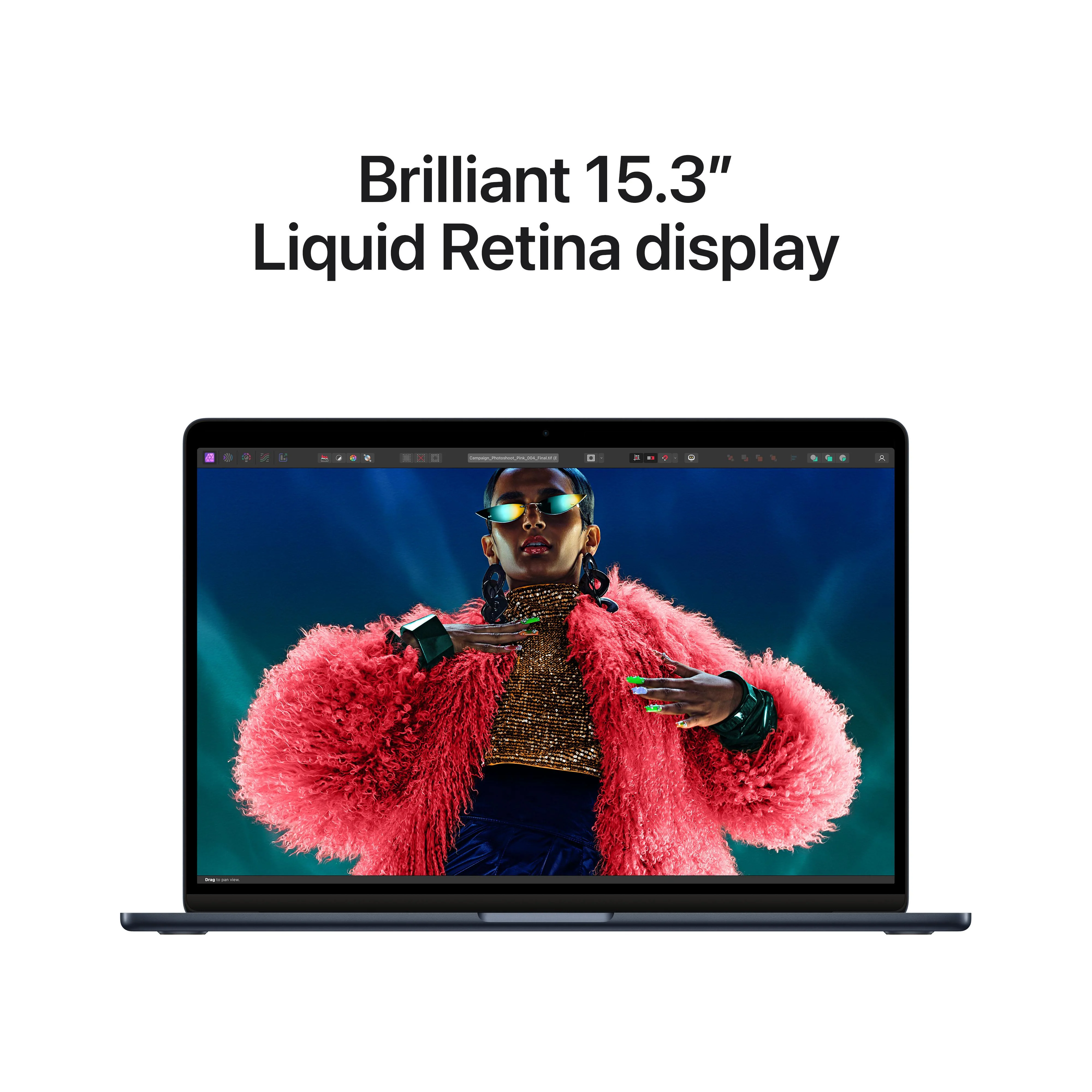 15-inch MacBook Air: Apple M3 chip with 8‑core CPU and 10‑core GPU, 512GB SSD - Midnight - Image 5