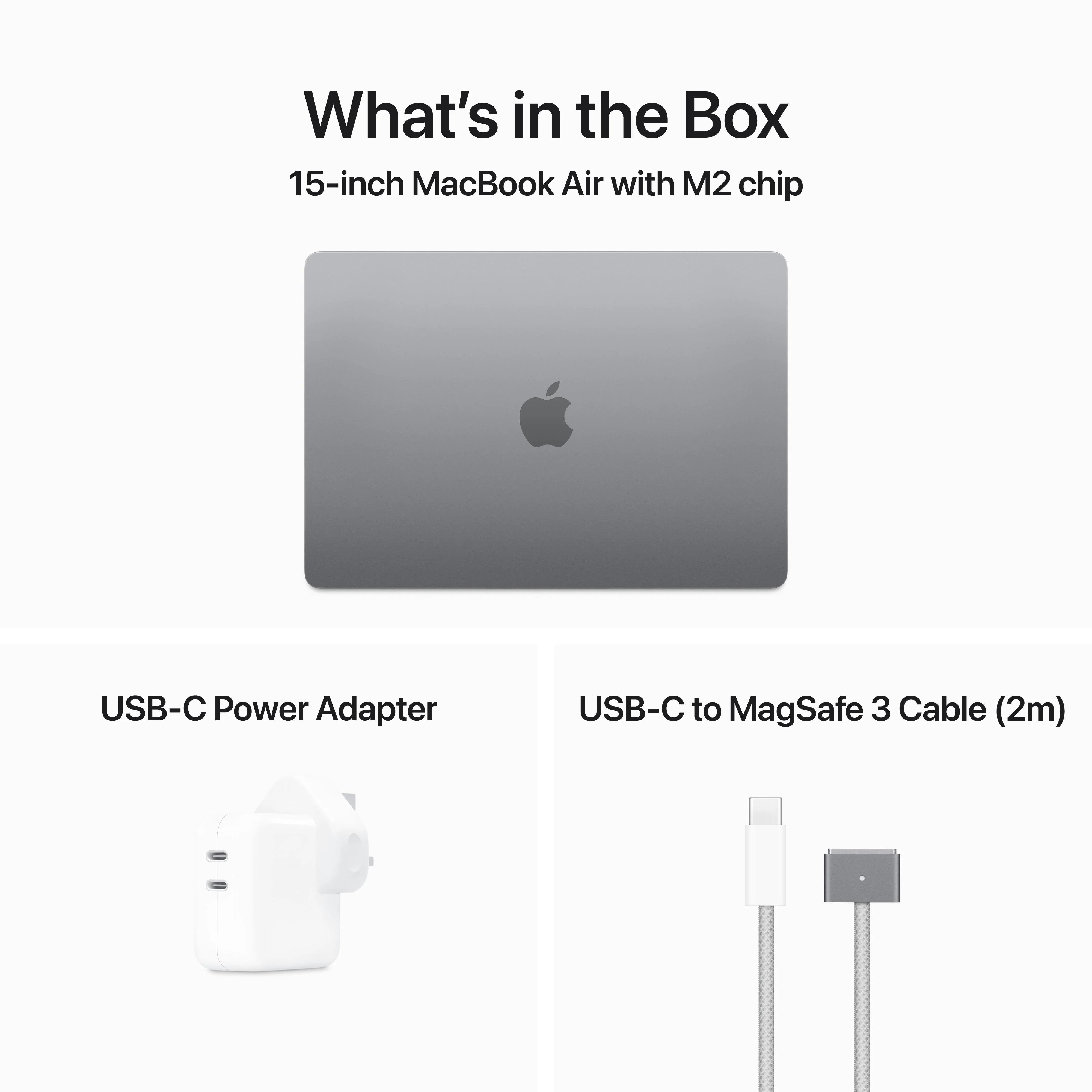 15-inch MacBook Air: Apple M2 chip with 8‑core CPU and 10‑core GPU, 256GB SSD - Space Grey - Image 12