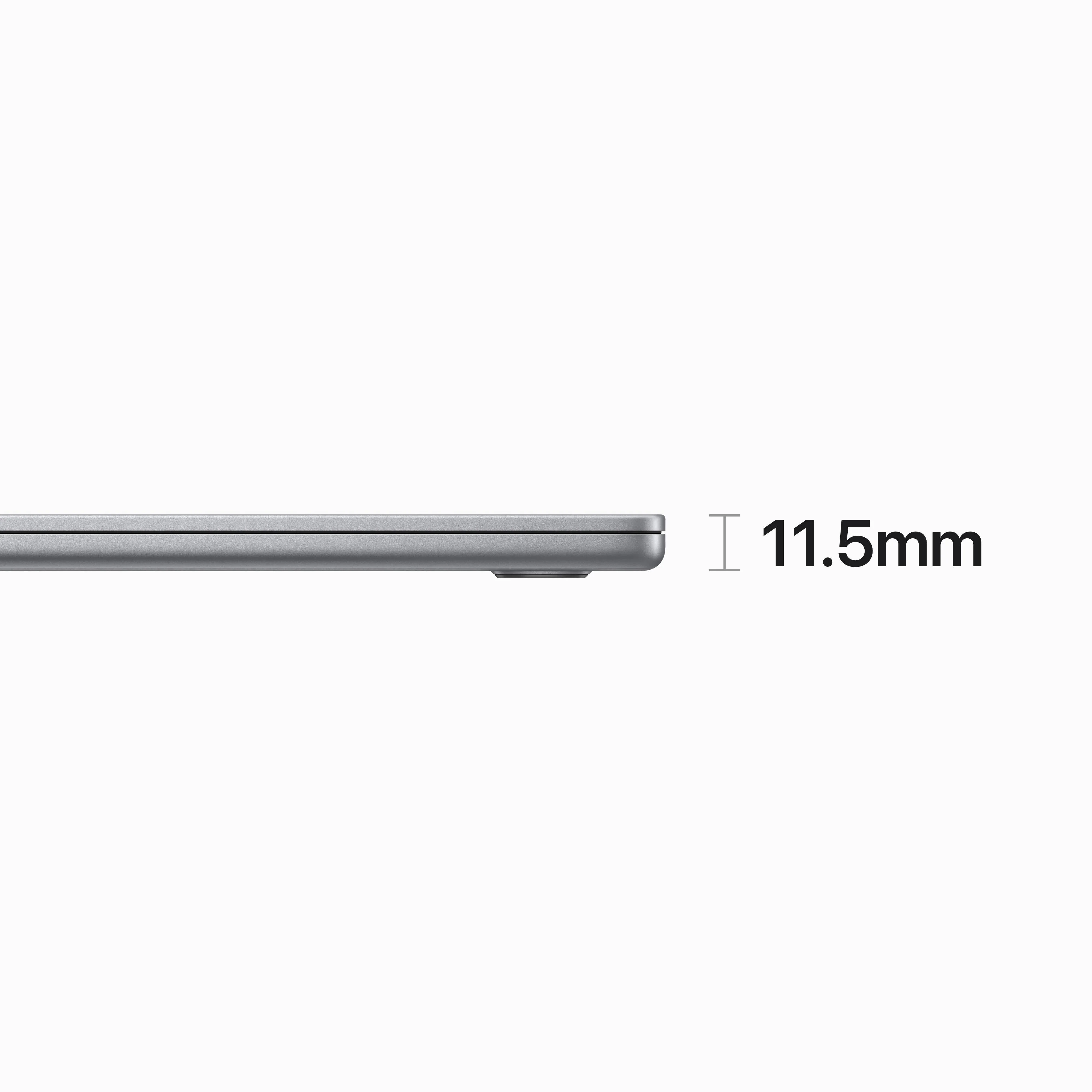 15-inch MacBook Air: Apple M2 chip with 8‑core CPU and 10‑core GPU, 512GB SSD - Space Grey - Image 3