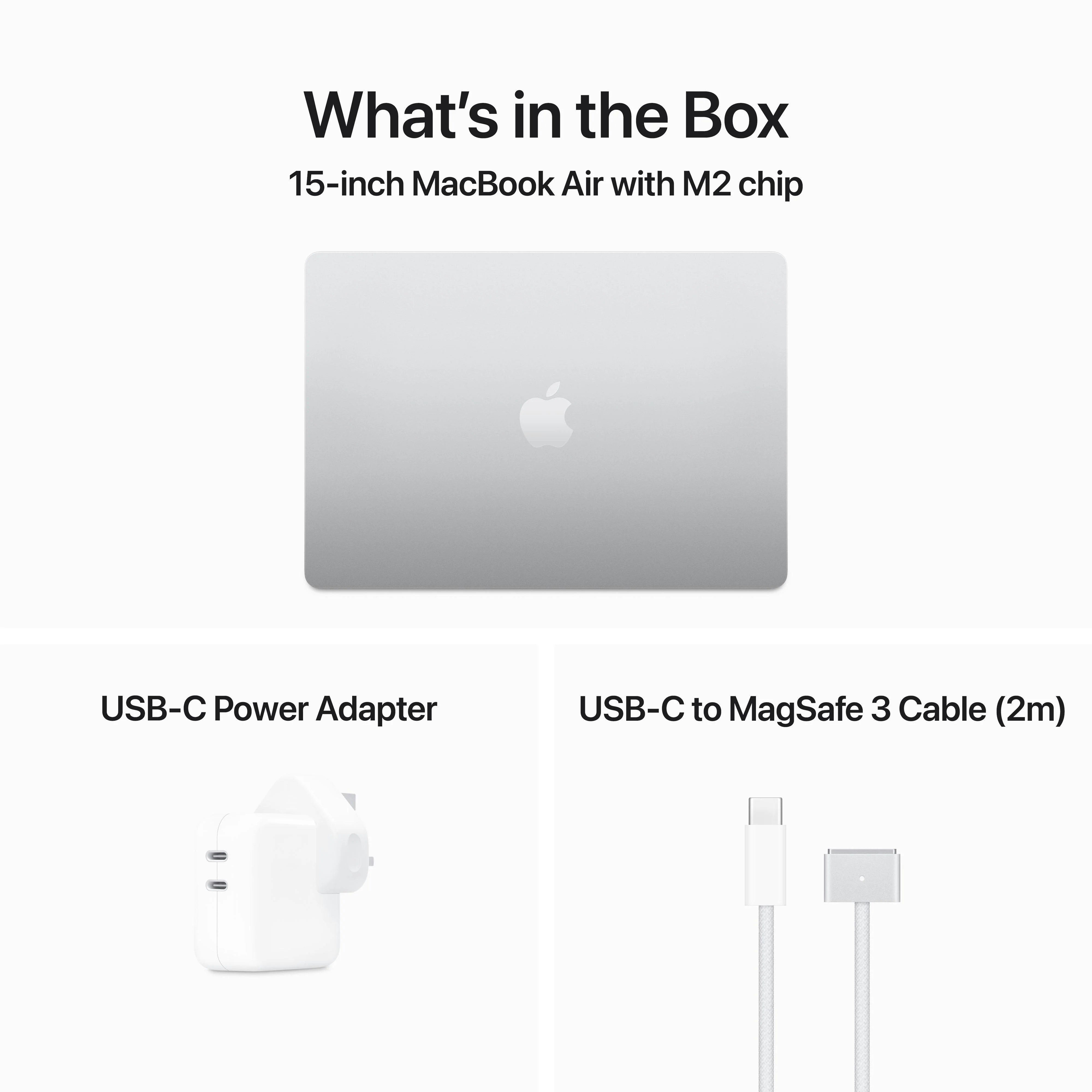 15-inch MacBook Air: Apple M2 chip with 8‑core CPU and 10‑core GPU, 256GB SSD - Silver - Image 12