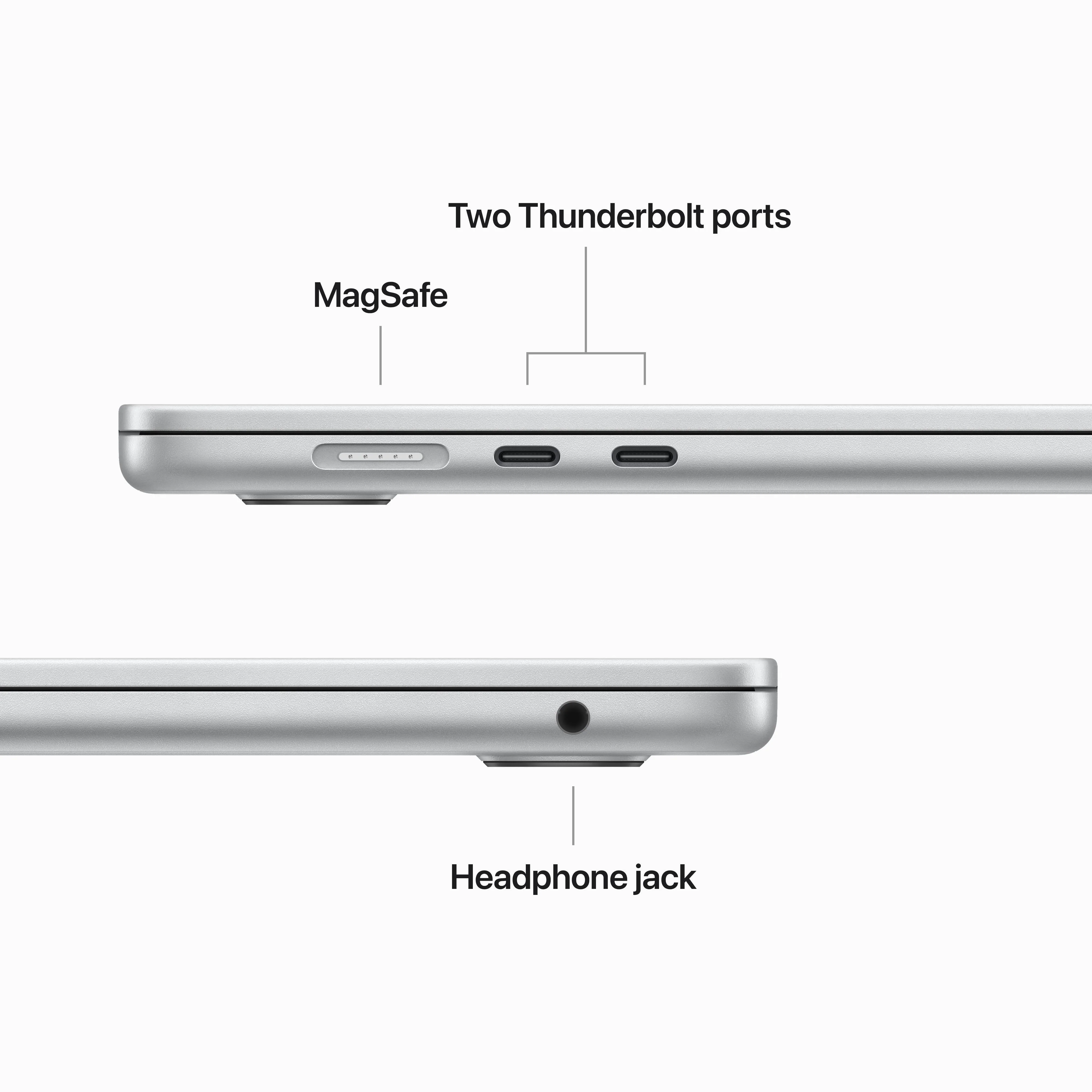 15-inch MacBook Air: Apple M2 chip with 8‑core CPU and 10‑core GPU, 256GB SSD - Silver - Image 9