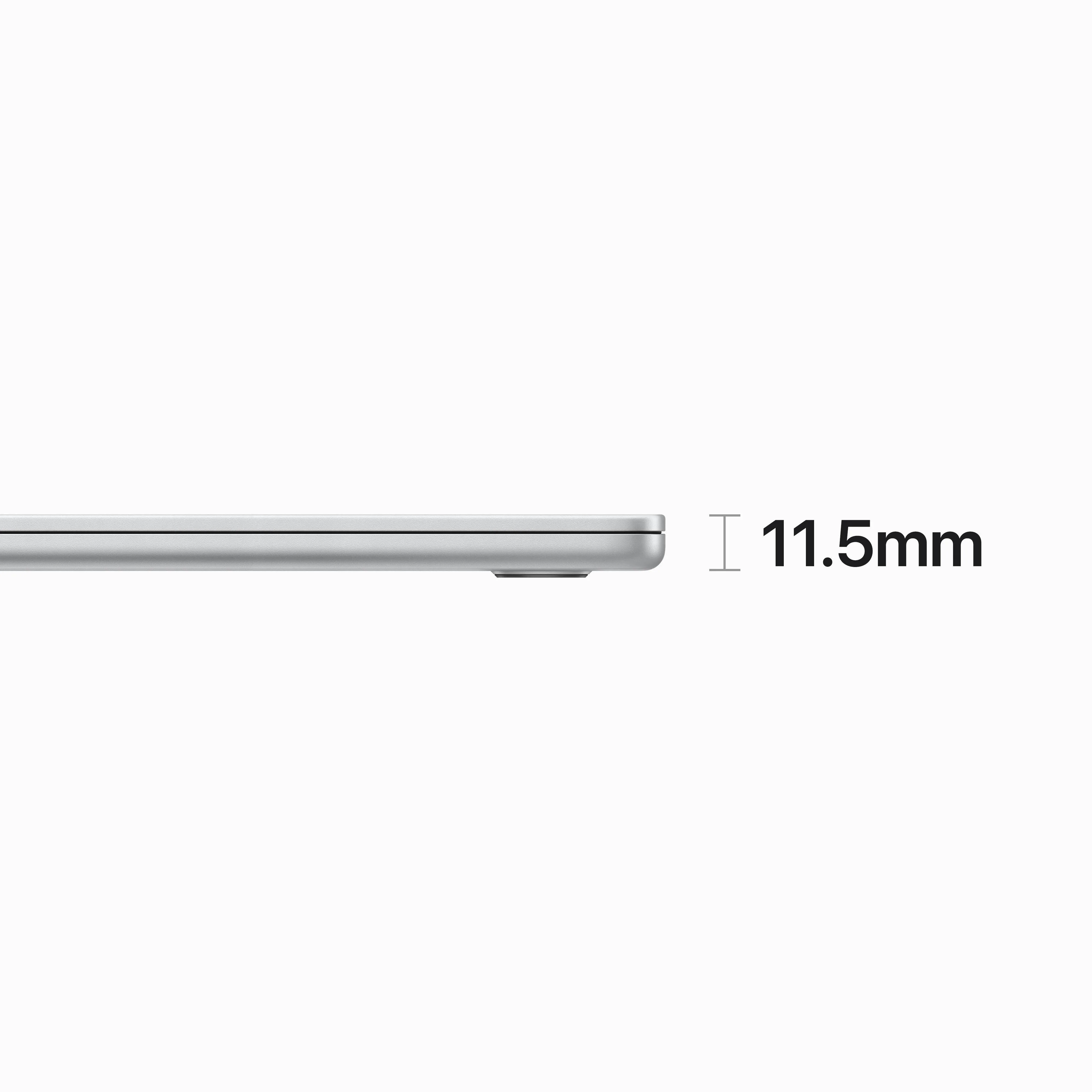15-inch MacBook Air: Apple M2 chip with 8‑core CPU and 10‑core GPU, 512GB SSD - Silver - Image 3