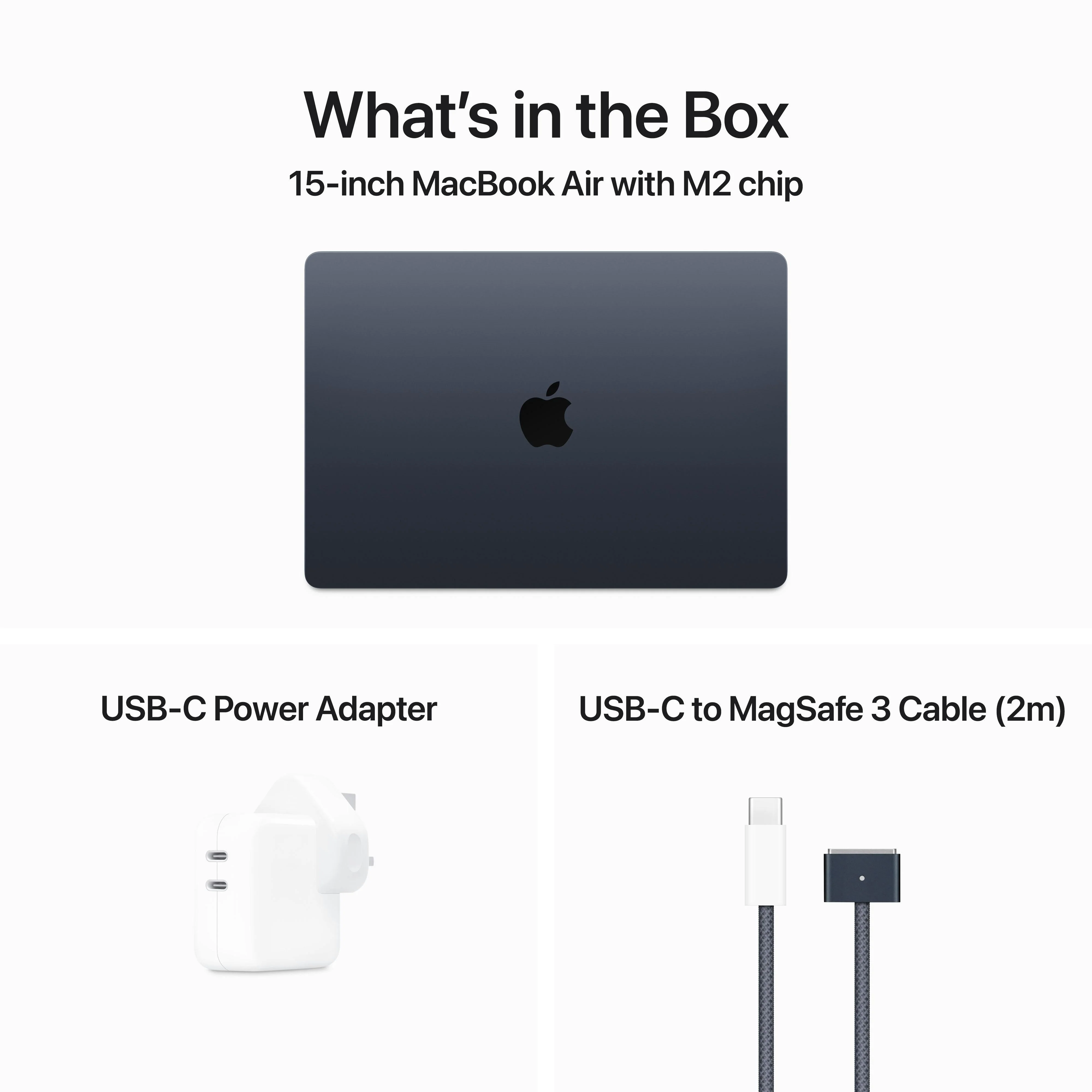 15-inch MacBook Air: Apple M2 chip with 8‑core CPU and 10‑core GPU, 256GB SSD - Midnight - Image 12