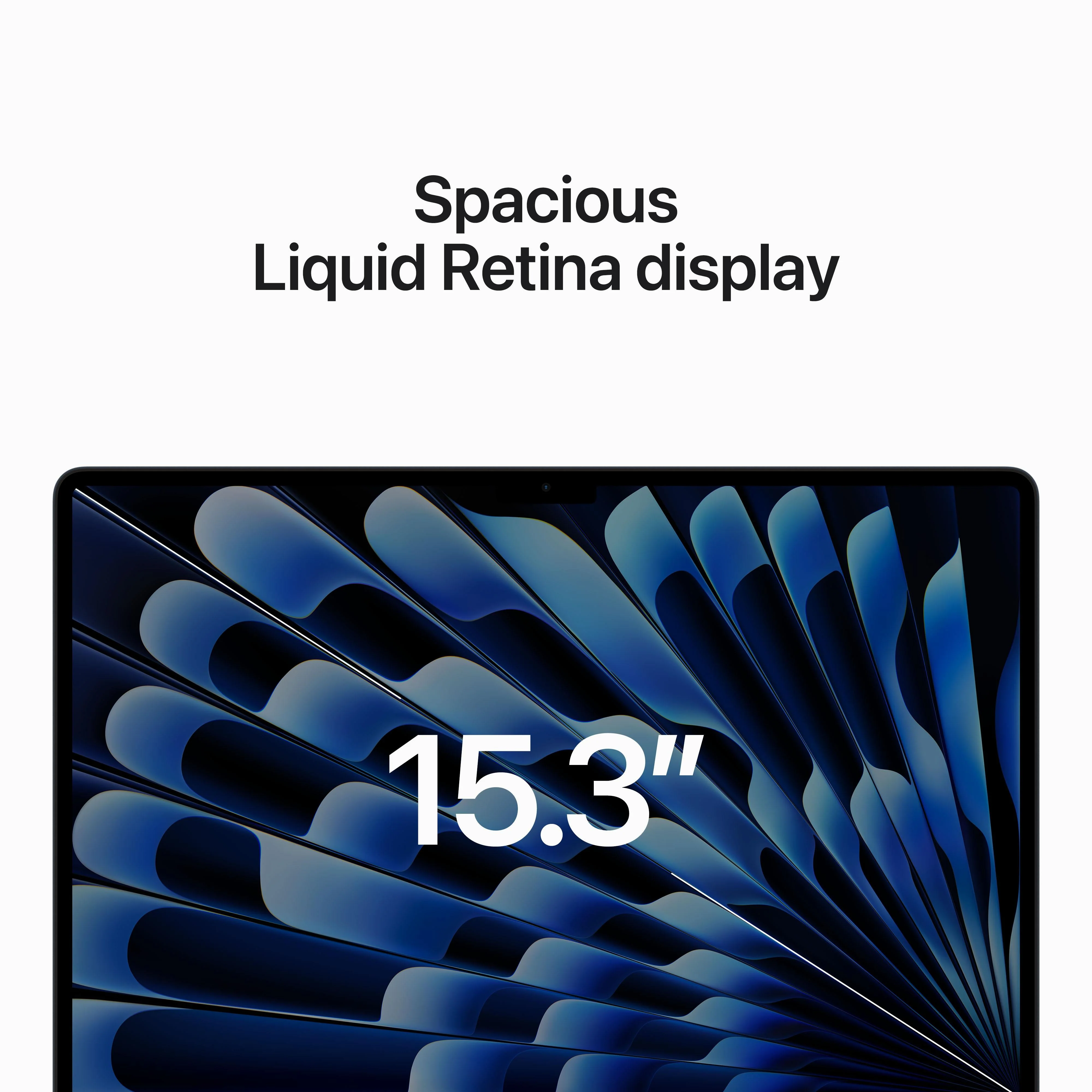 15-inch MacBook Air: Apple M2 chip with 8‑core CPU and 10‑core GPU, 256GB SSD - Midnight - Image 5