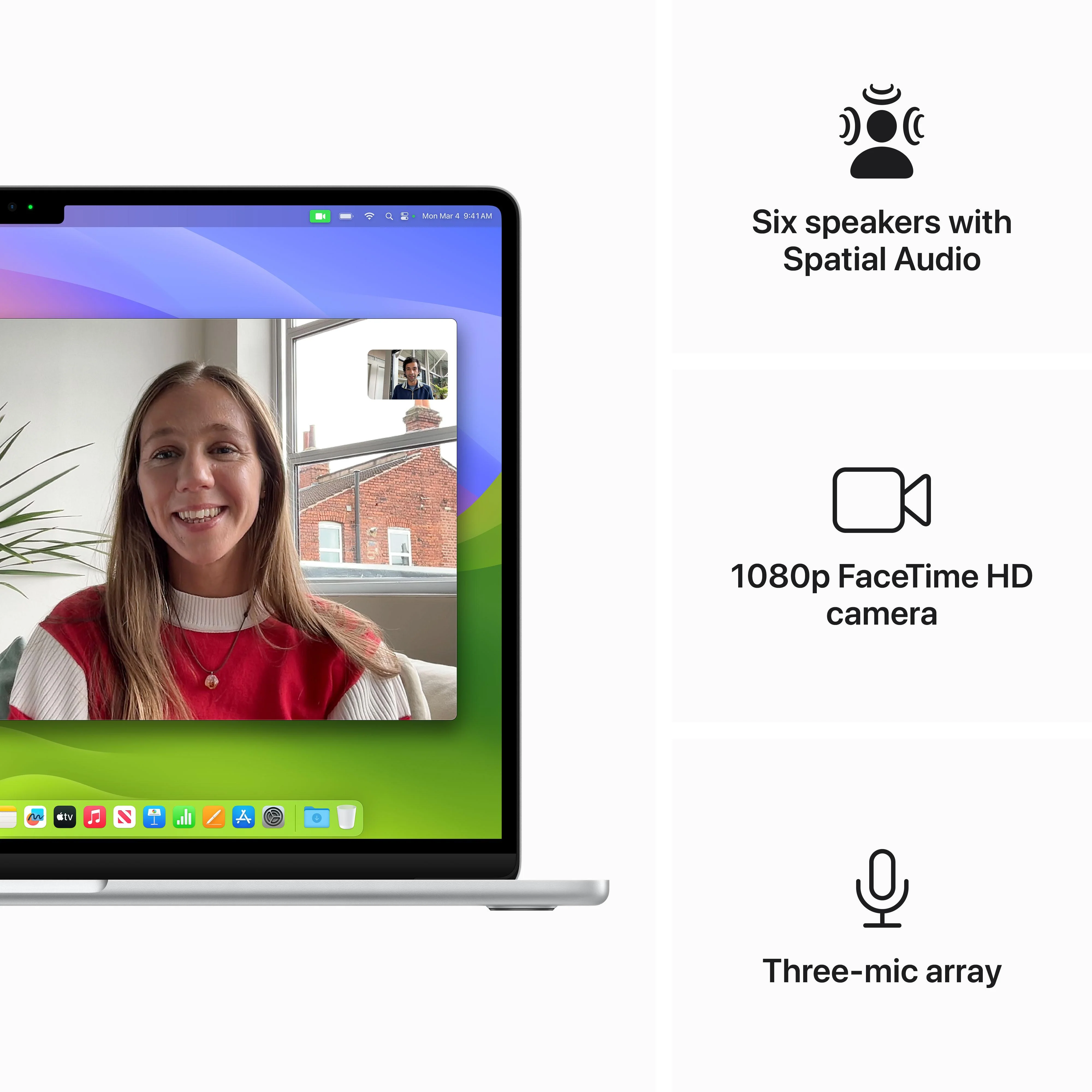 15-inch MacBook Air: Apple M3 chip with 8‑core CPU and 10‑core GPU, 512GB SSD - Silver - Image 6