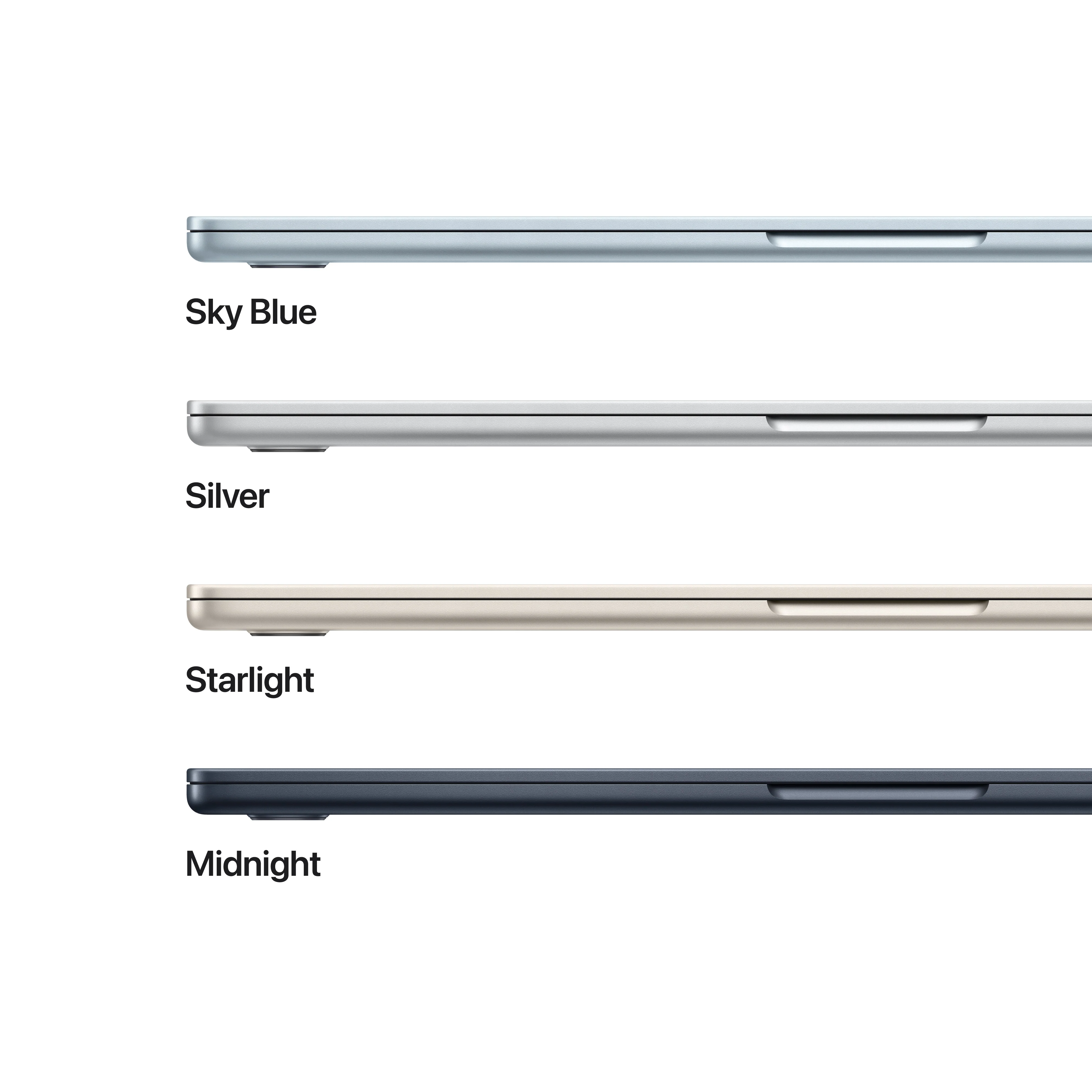 15-inch MacBook Air: Apple M4 chip with 10-core CPU and 10-core GPU, 256GB SSD - Midnight - Image 3