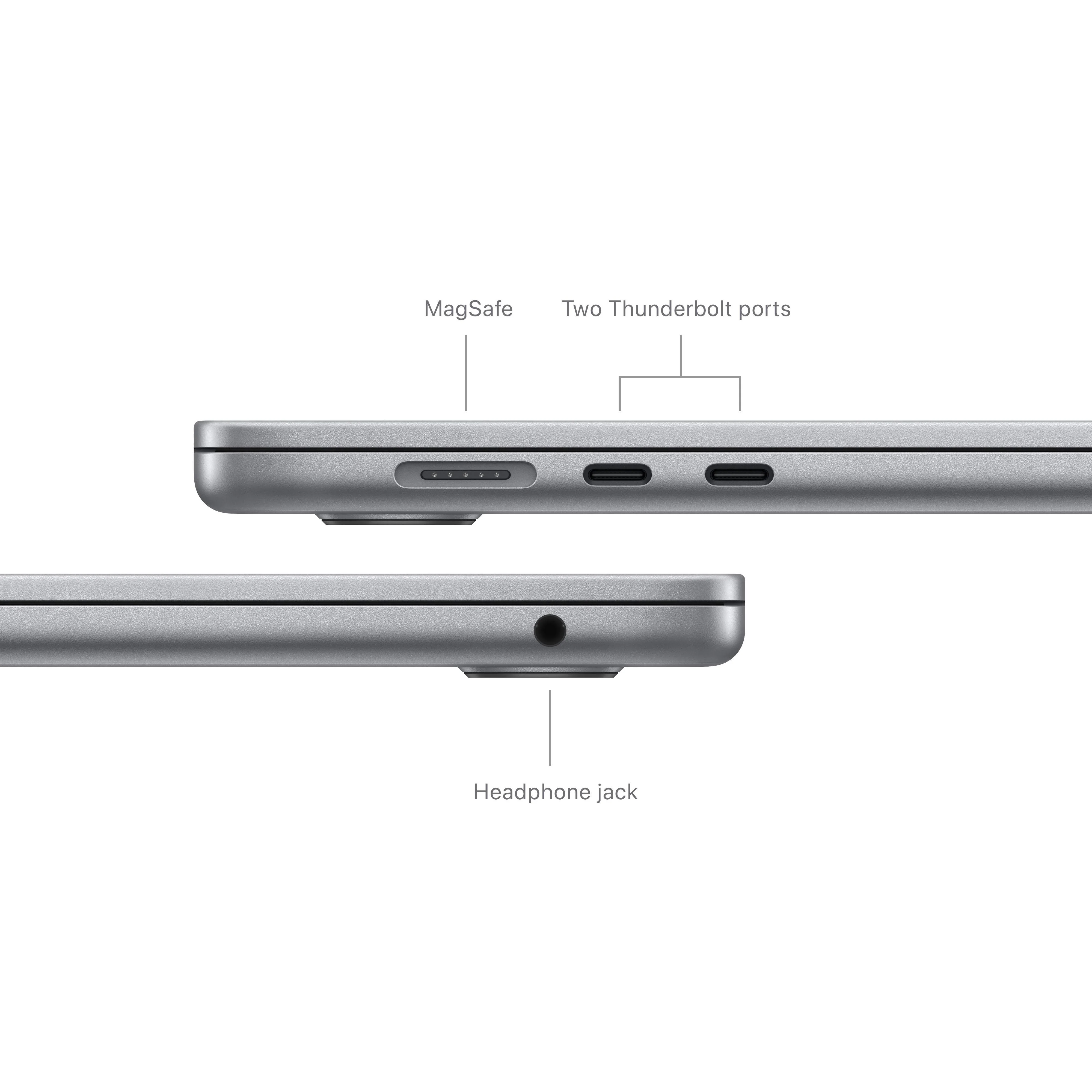 15-inch MacBook Air: Apple M3 chip with 8‑core CPU and 10‑core GPU, 512GB SSD - Space Grey - Image 7