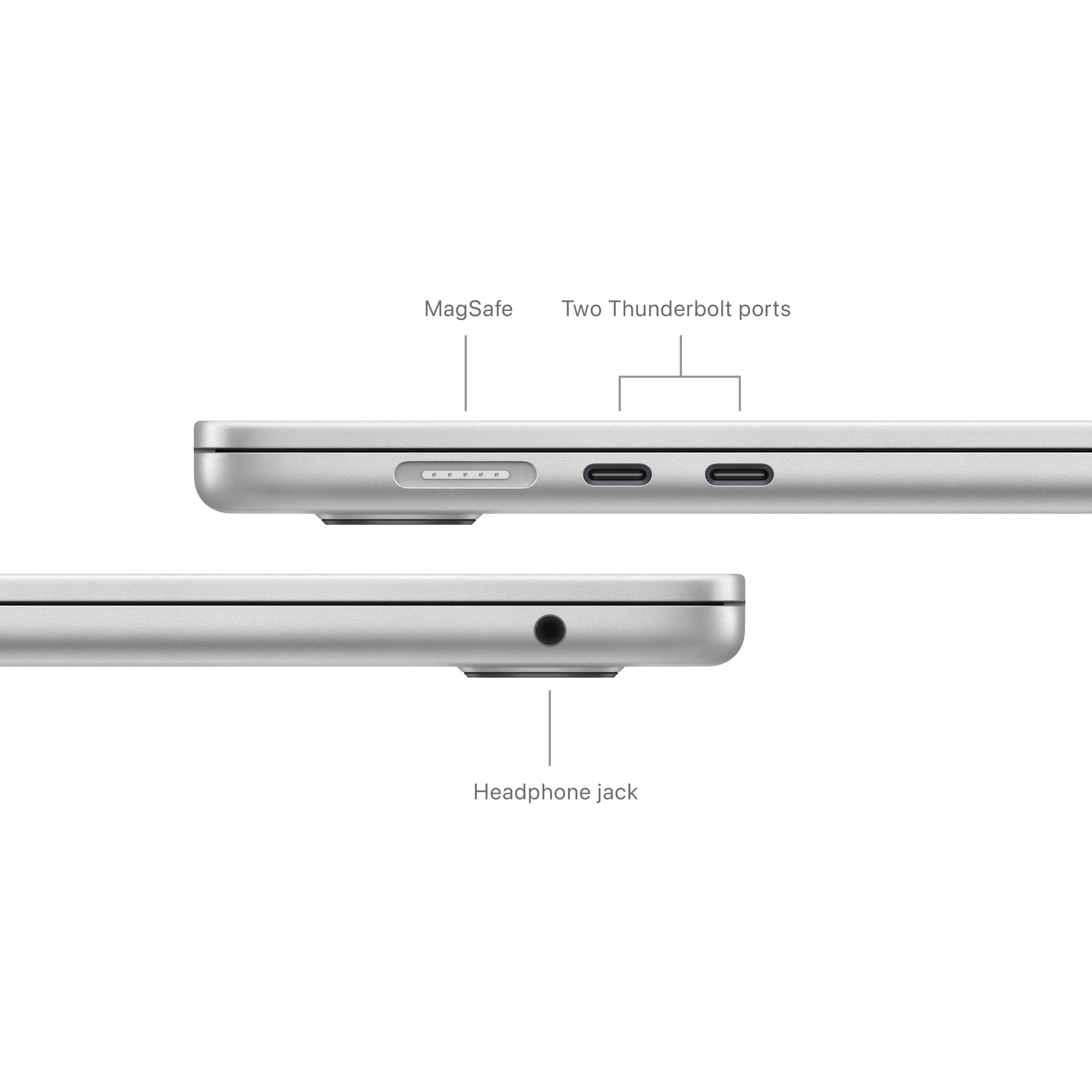 15-inch MacBook Air: Apple M3 chip with 8‑core CPU and 10‑core GPU, 512GB SSD - Silver - Image 7