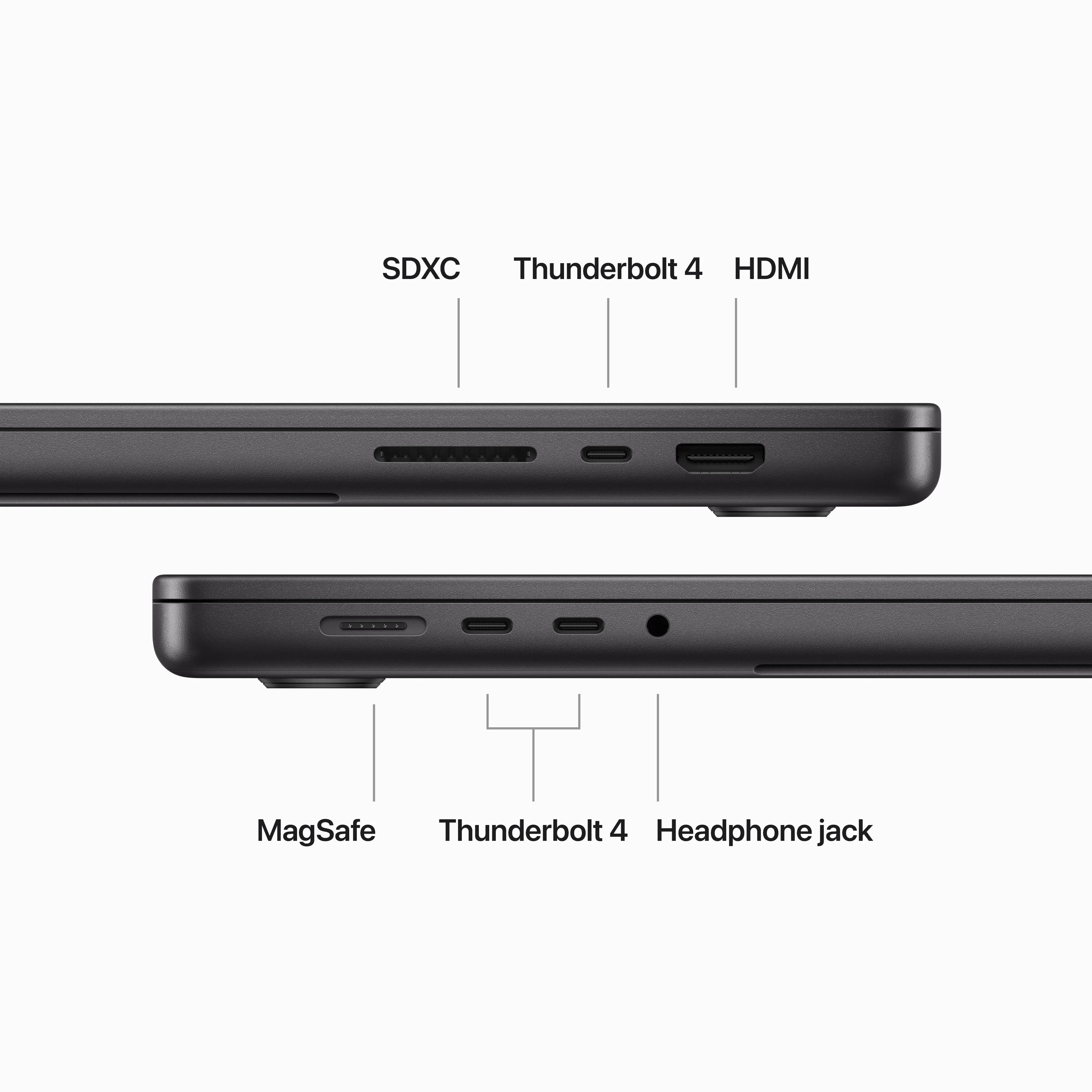 16-inch MacBook Pro: Apple M3 Pro chip with 12‑core CPU and 18‑core GPU, 512GB SSD - Space Black - Image 6
