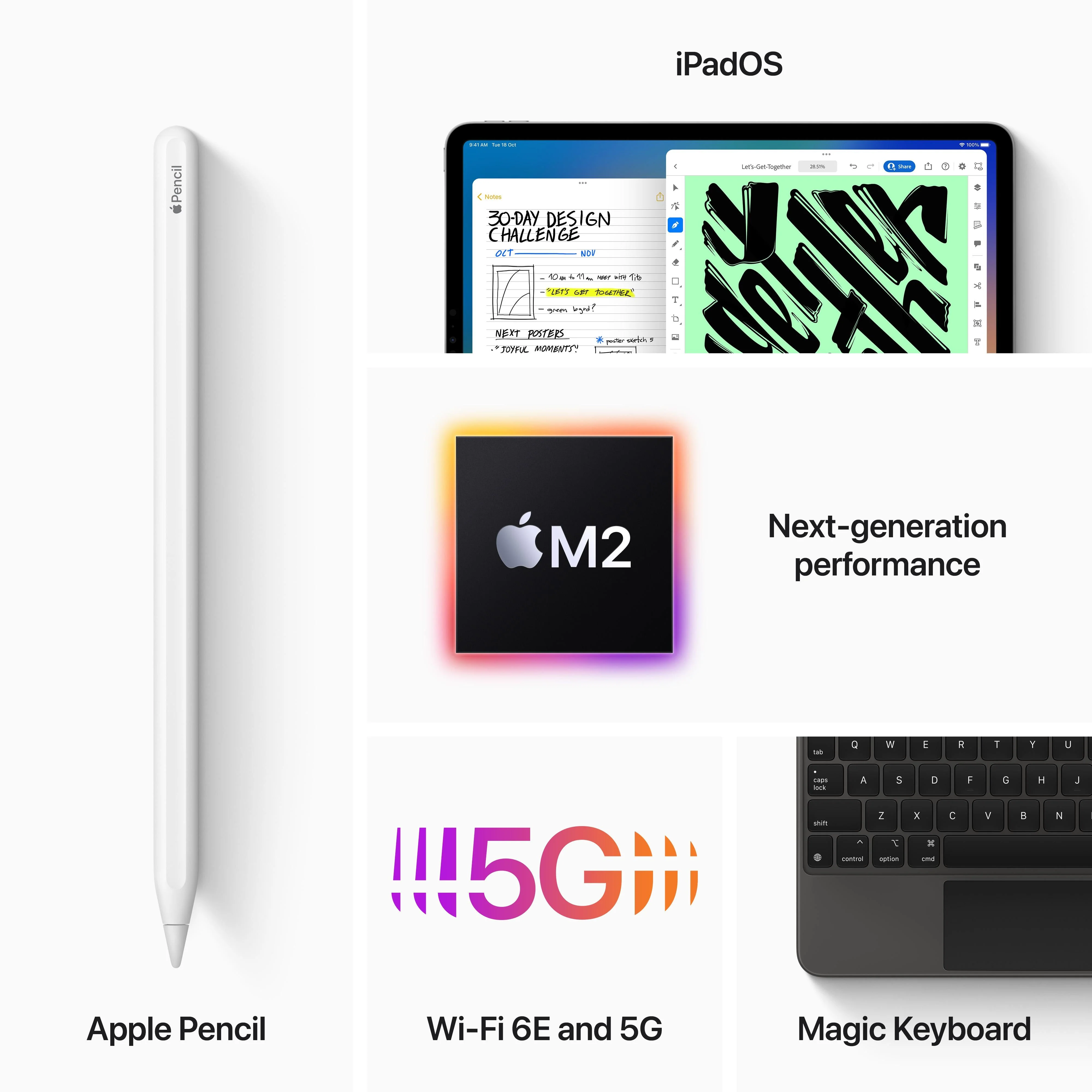 2022 11-inch iPad Pro Wi-Fi + Cellular 256GB - Silver (4th generation) - Image 7