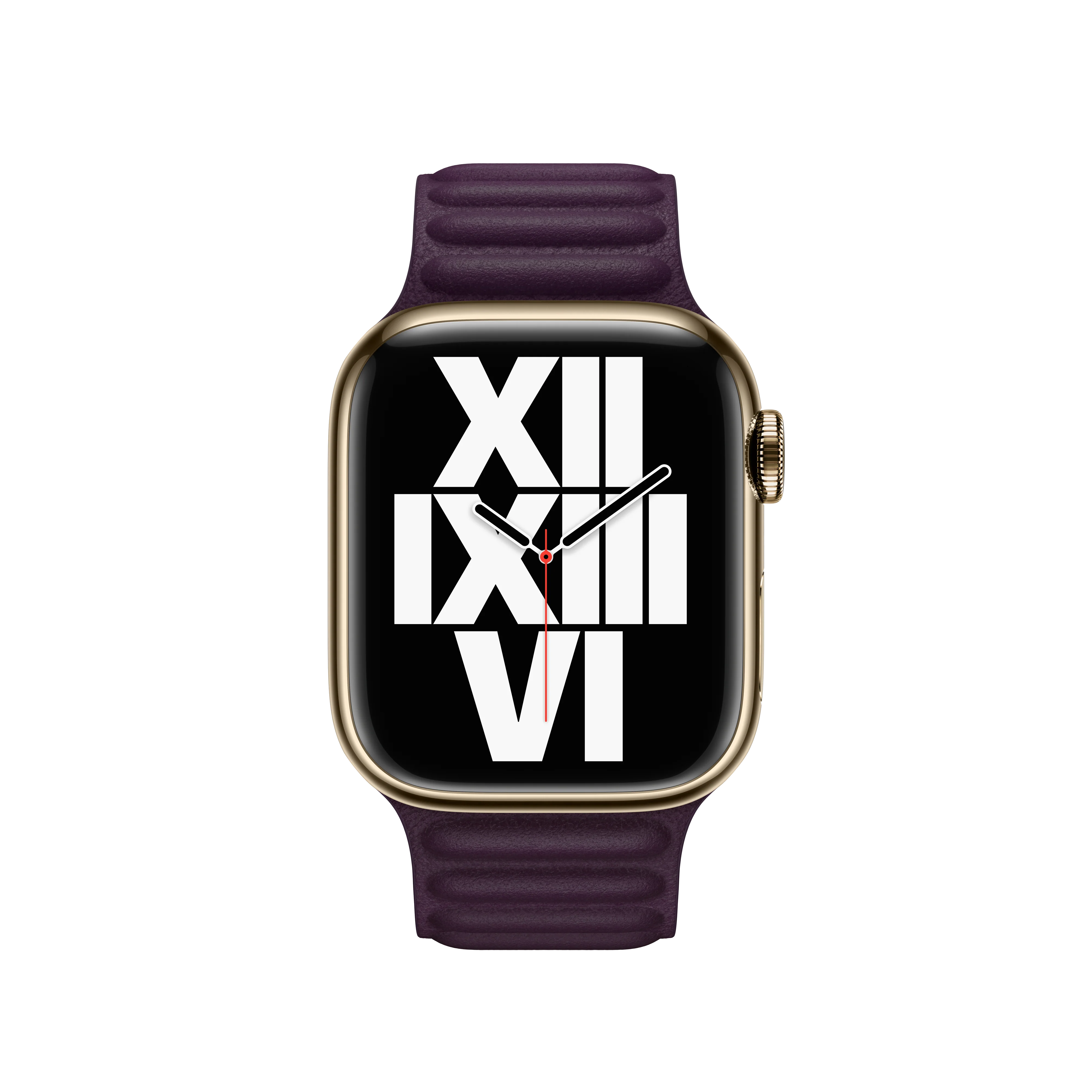 41mm Dark Cherry Leather Link - M/L - Image 3