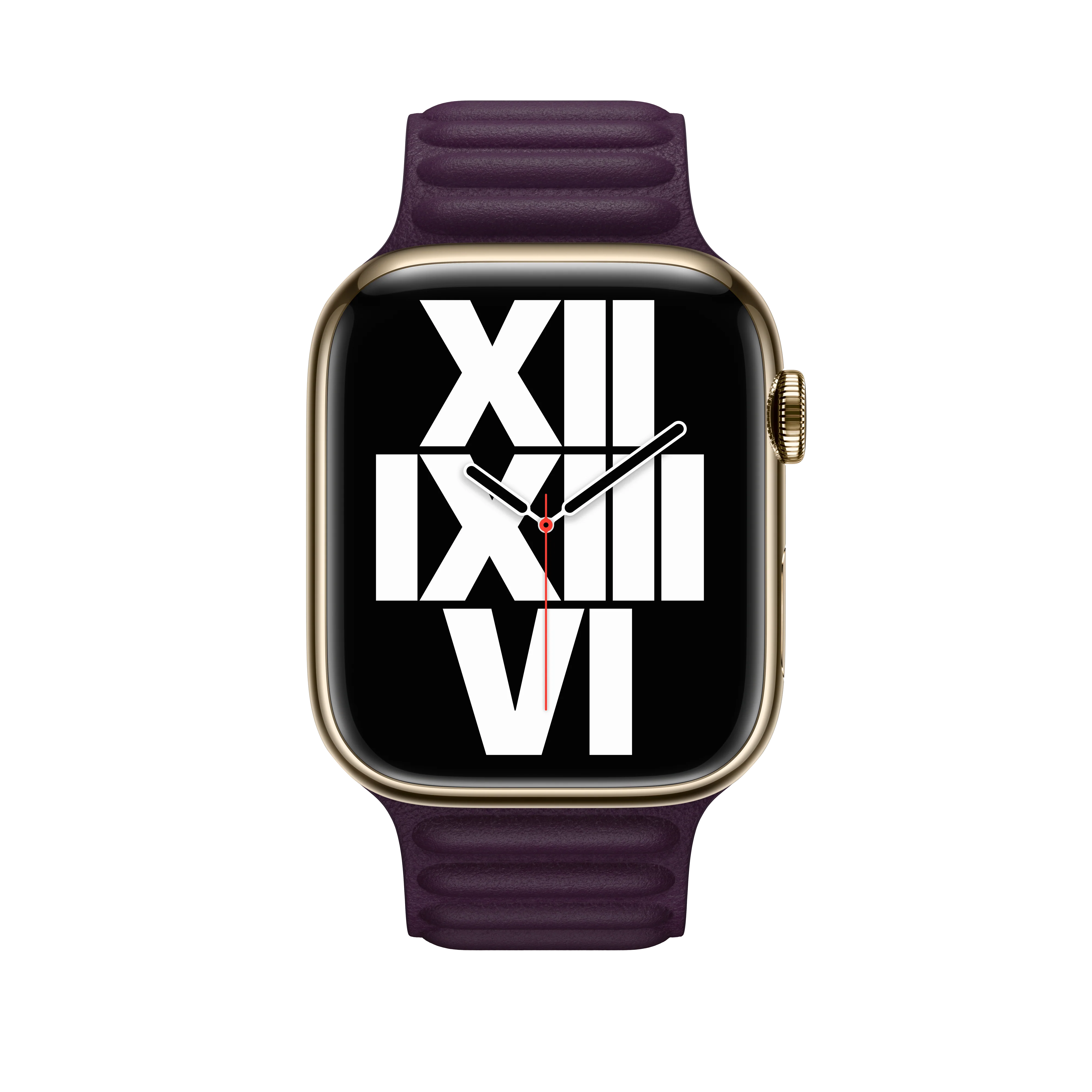 45mm Dark Cherry Leather Link - S/M - Image 3