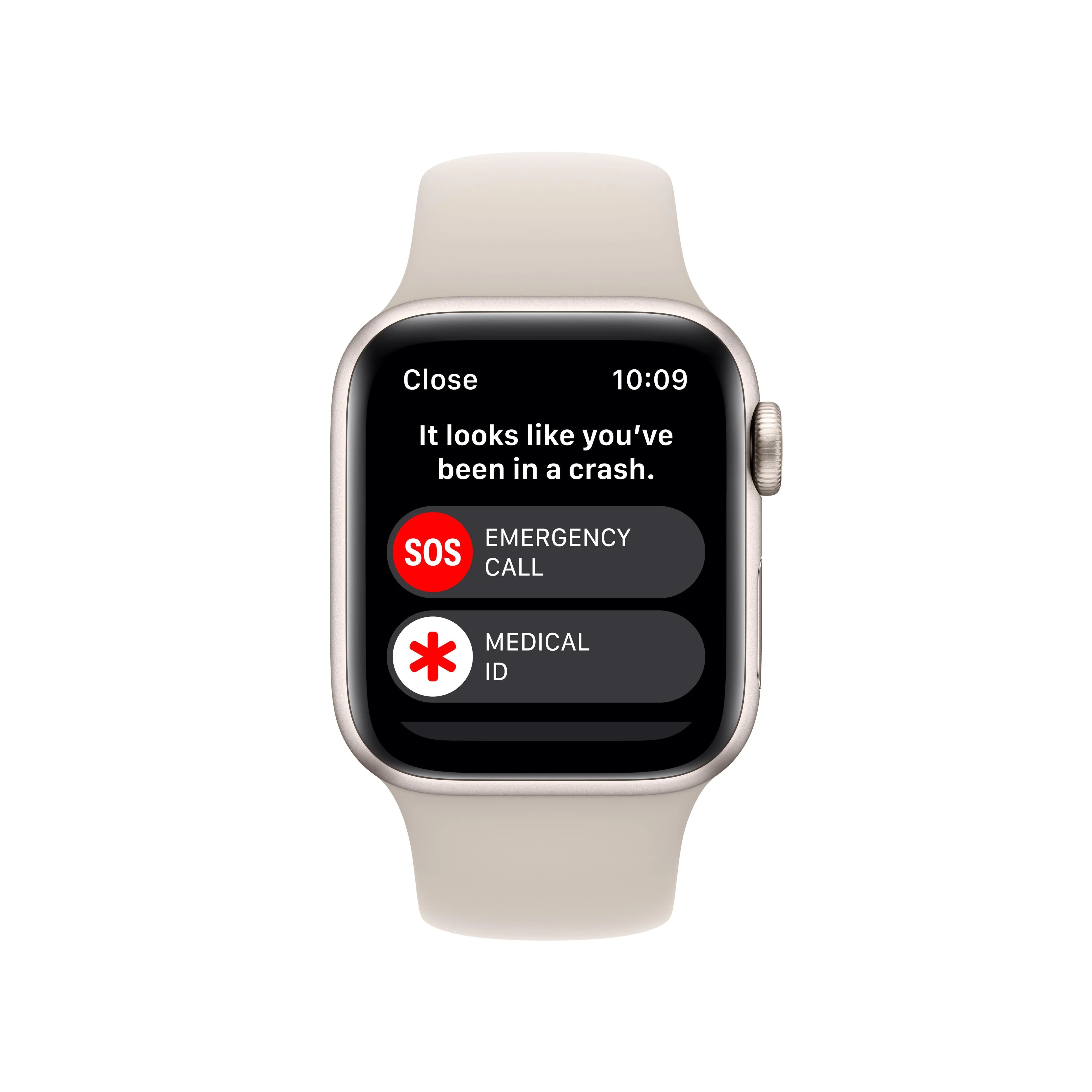 Apple Watch SE GPS 40mm Starlight Aluminium Case with Starlight Sport Band - Regular - Image 7