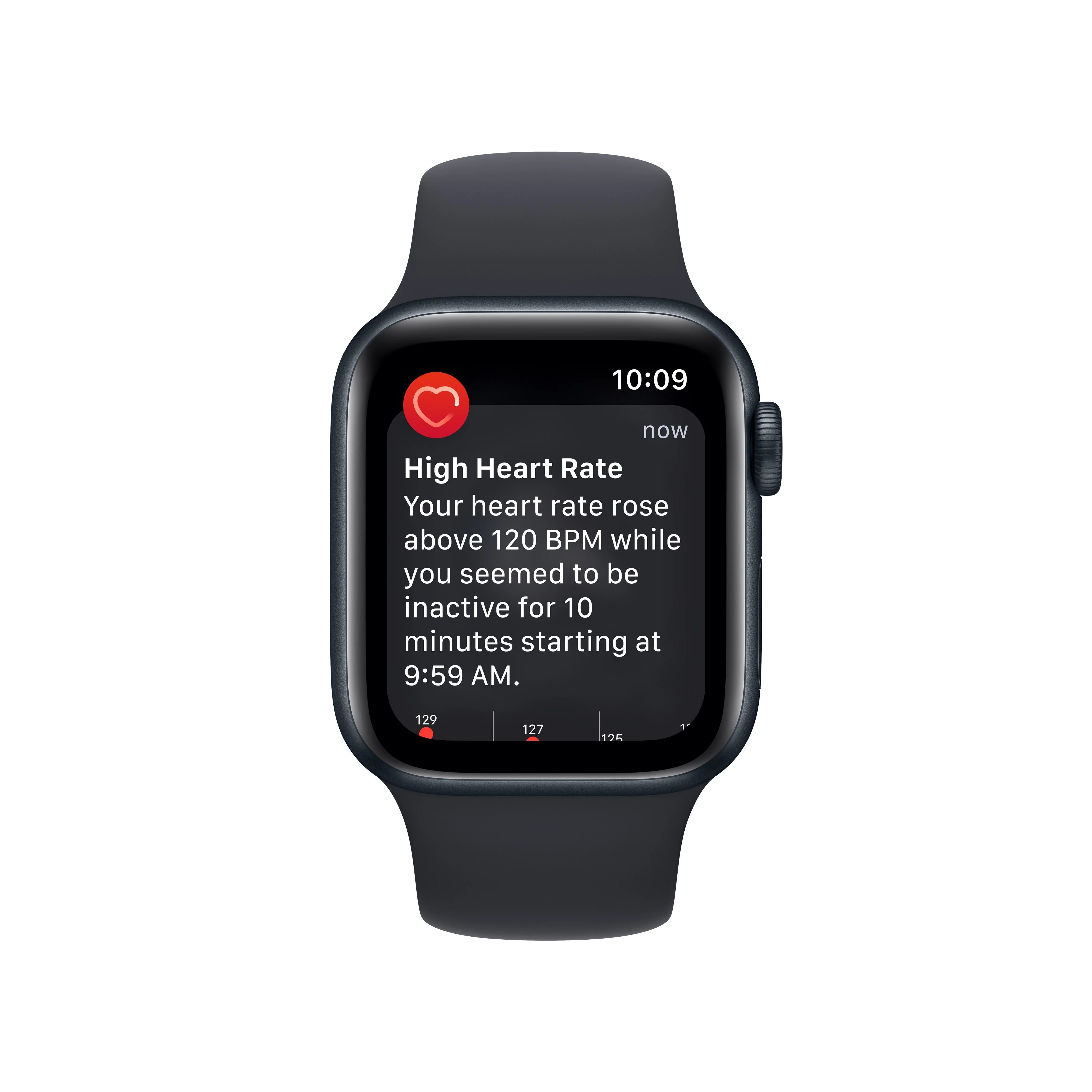 Apple Watch SE GPS 40mm Midnight Aluminium Case with Midnight Sport Band - Regular - Image 6