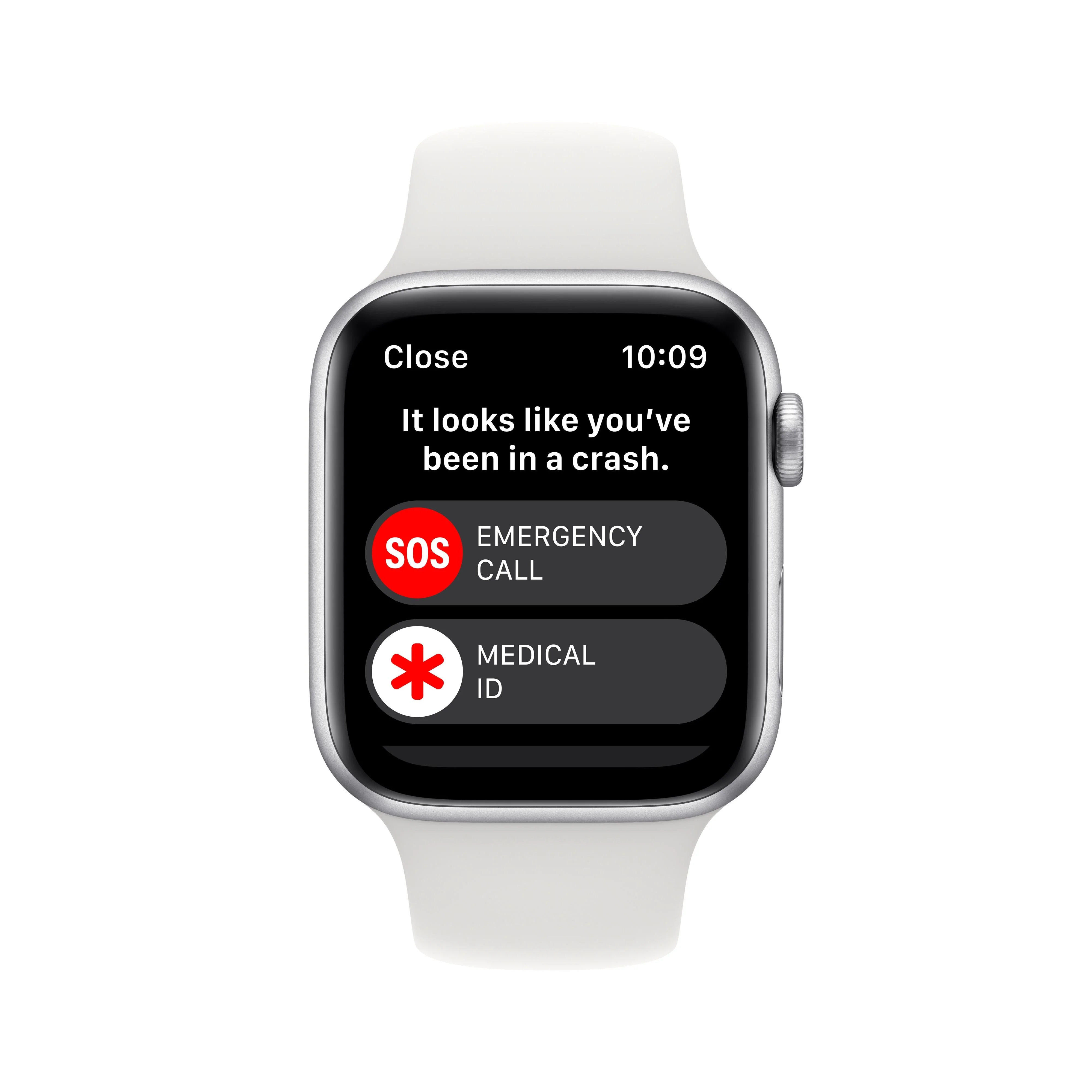 Apple Watch SE GPS 44mm Silver Aluminium Case with White Sport Band - Regular - Image 7