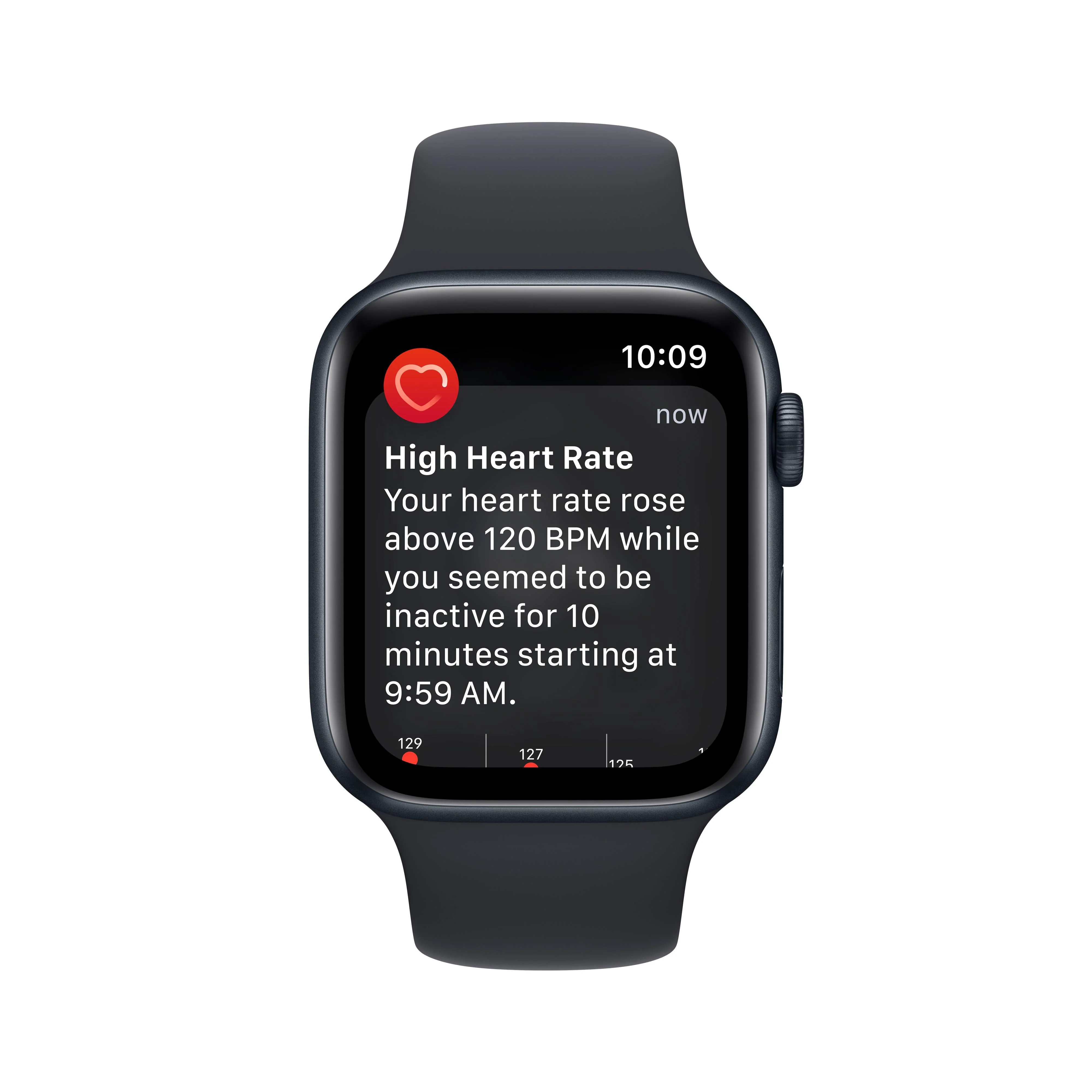 Apple Watch SE GPS + Cellular 44mm Midnight Aluminium Case with Midnight Sport Band - Regular - Image 6