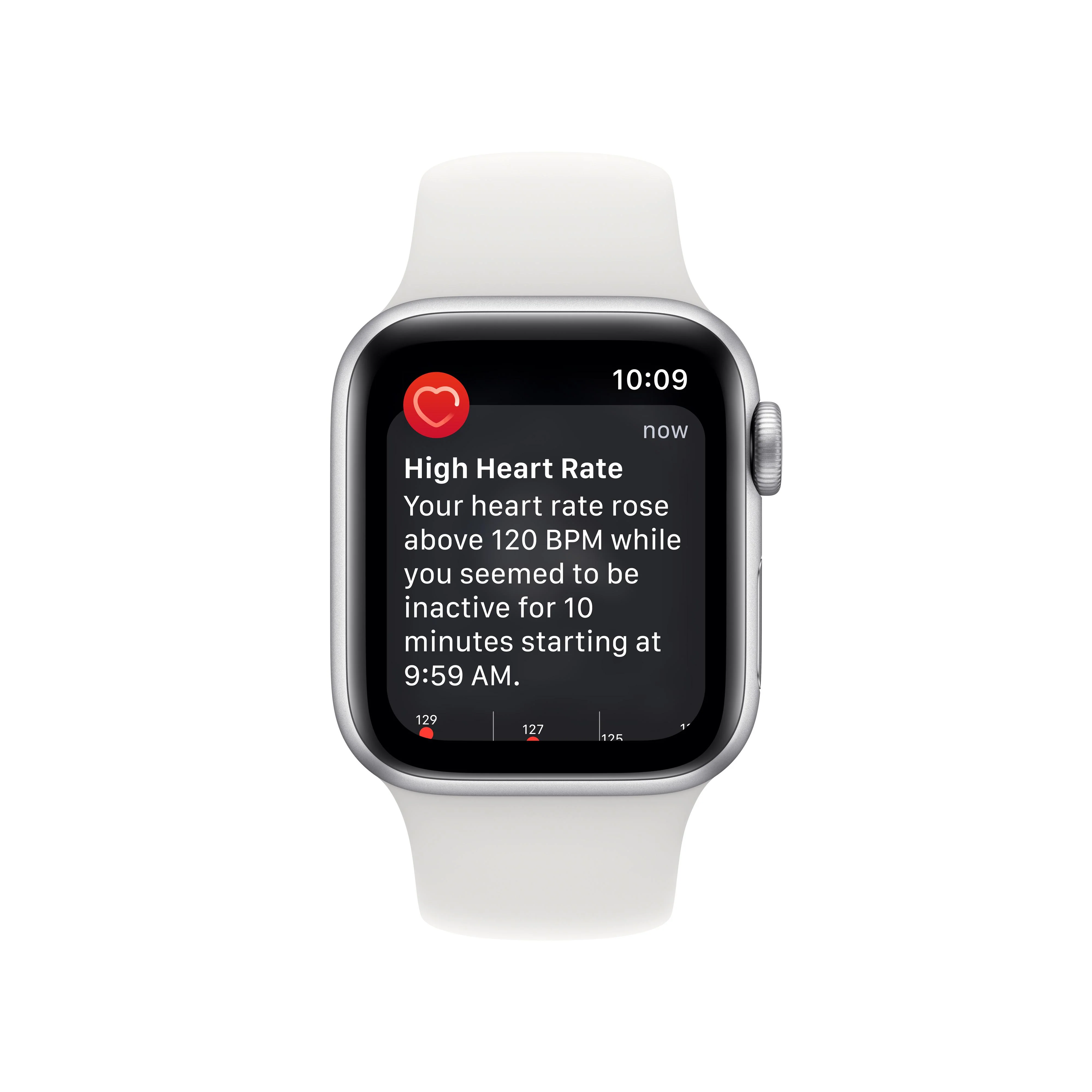 Apple Watch SE GPS 40mm Silver Aluminium Case with White Sport Band - Regular - Image 6
