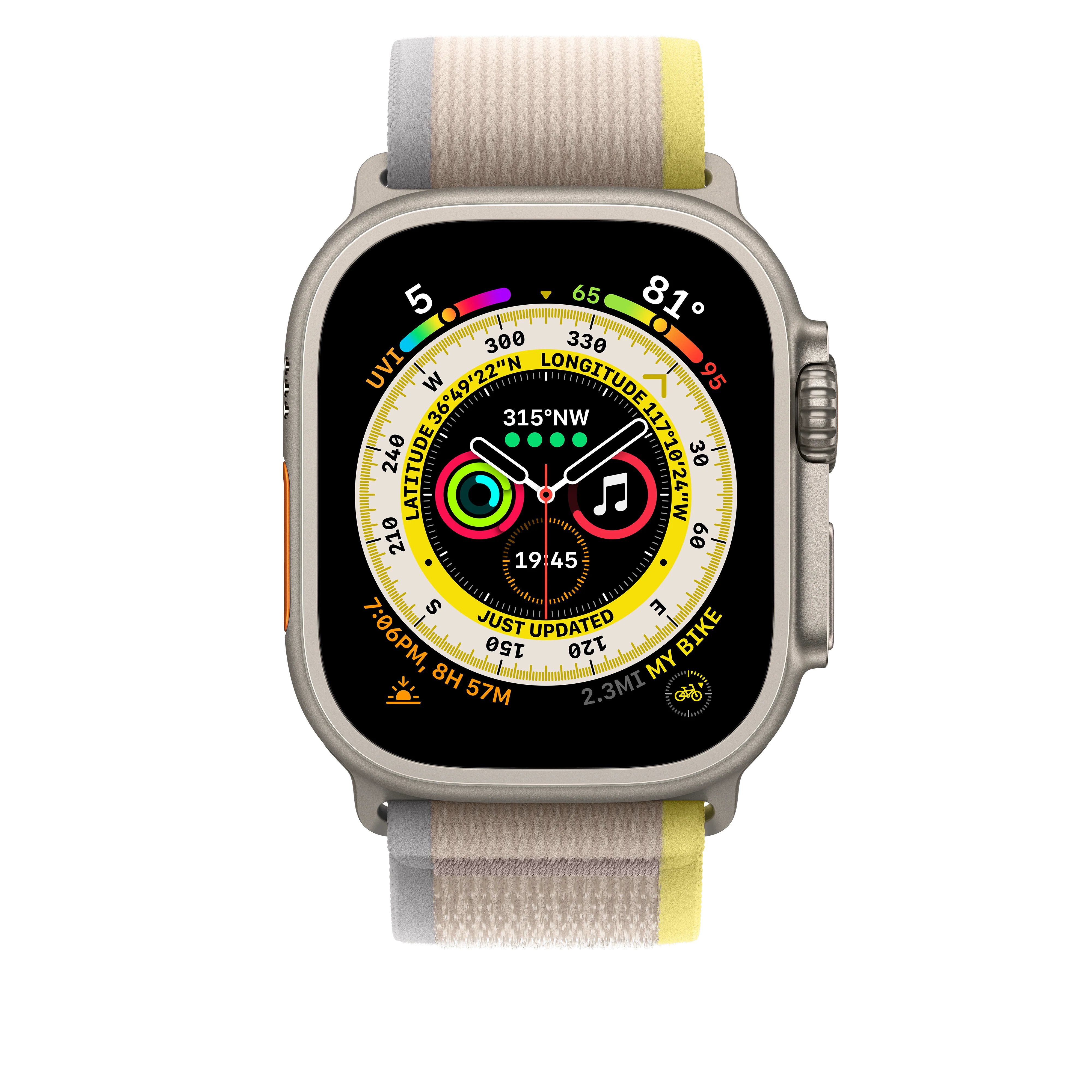 49mm Yellow/Beige Trail Loop - S/M - Image 3