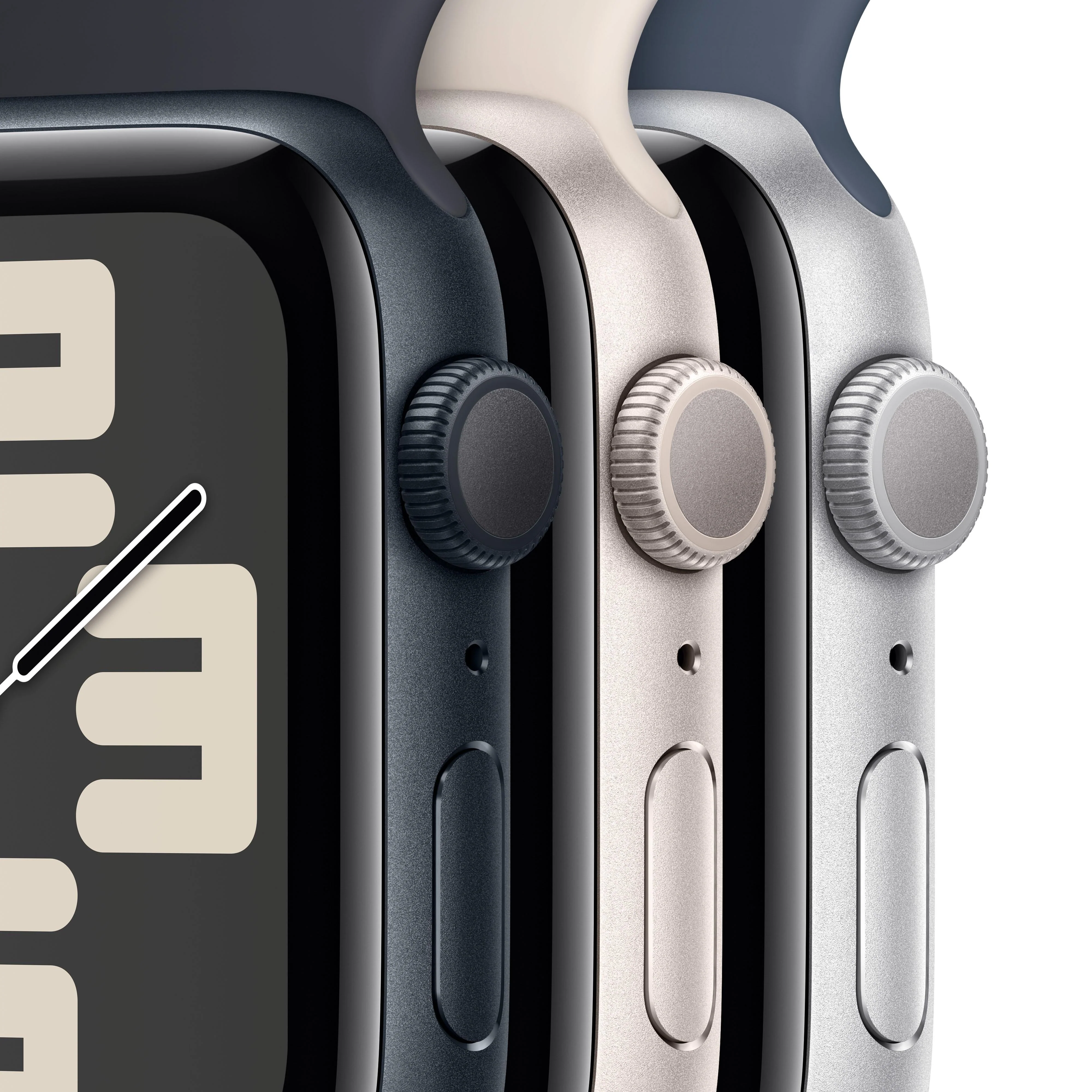 Apple Watch SE GPS 40mm Starlight Aluminium Case with Starlight Sport Band - M/L - Image 3