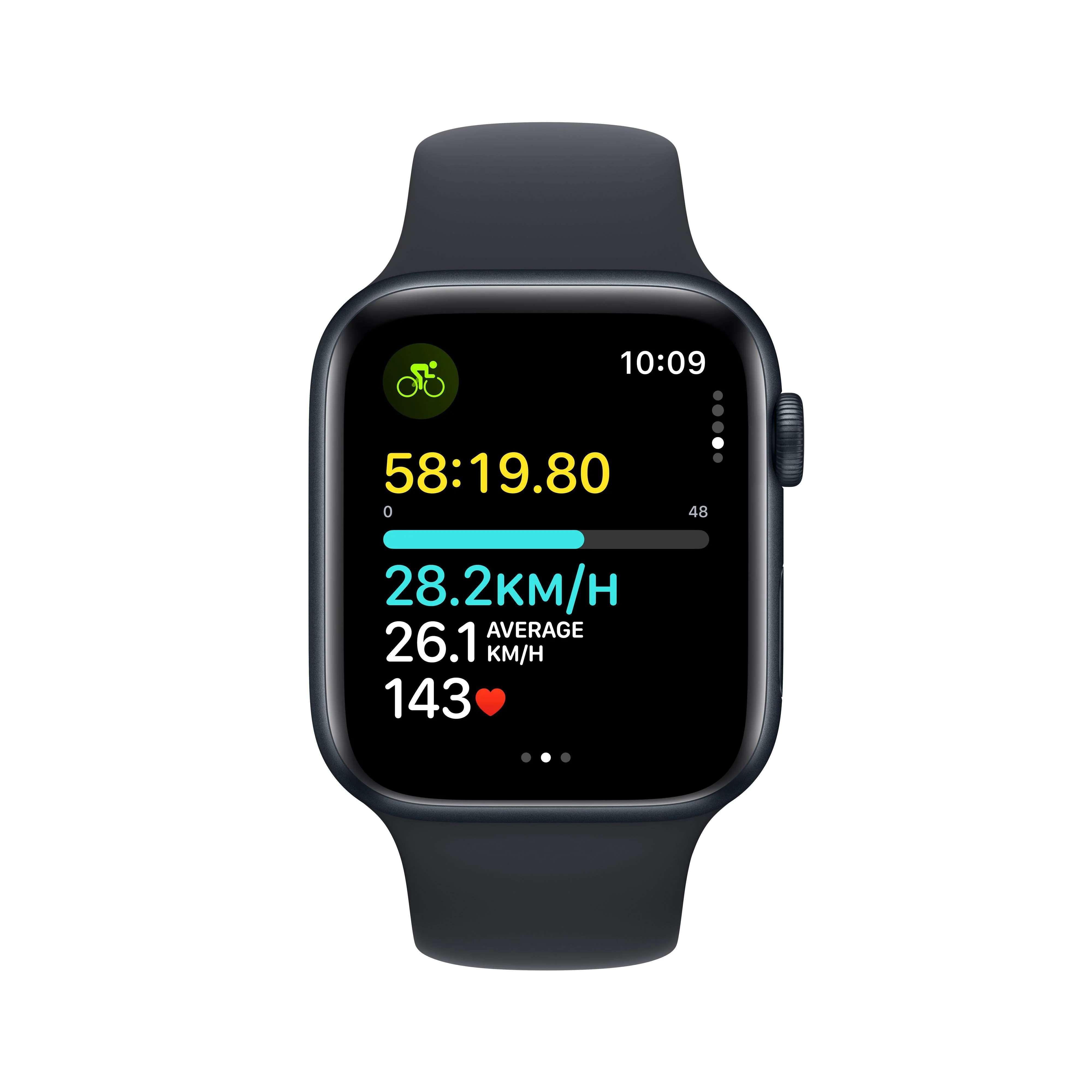 Apple Watch SE GPS + Cellular 44mm Midnight Aluminium Case with Midnight Sport Band - S/M - Image 6