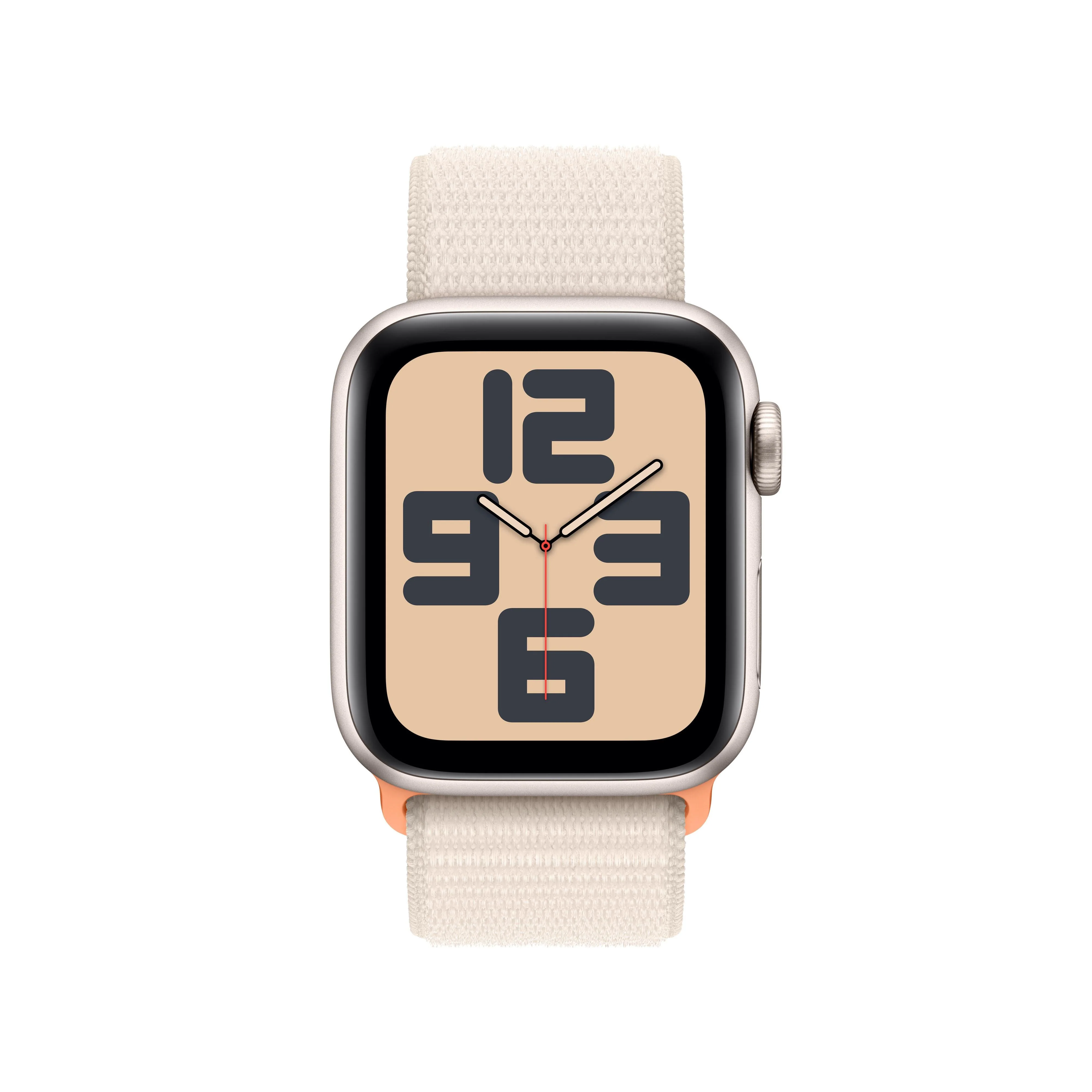 Apple Watch SE GPS 40mm Starlight Aluminium Case with Starlight Sport Loop - Image 2