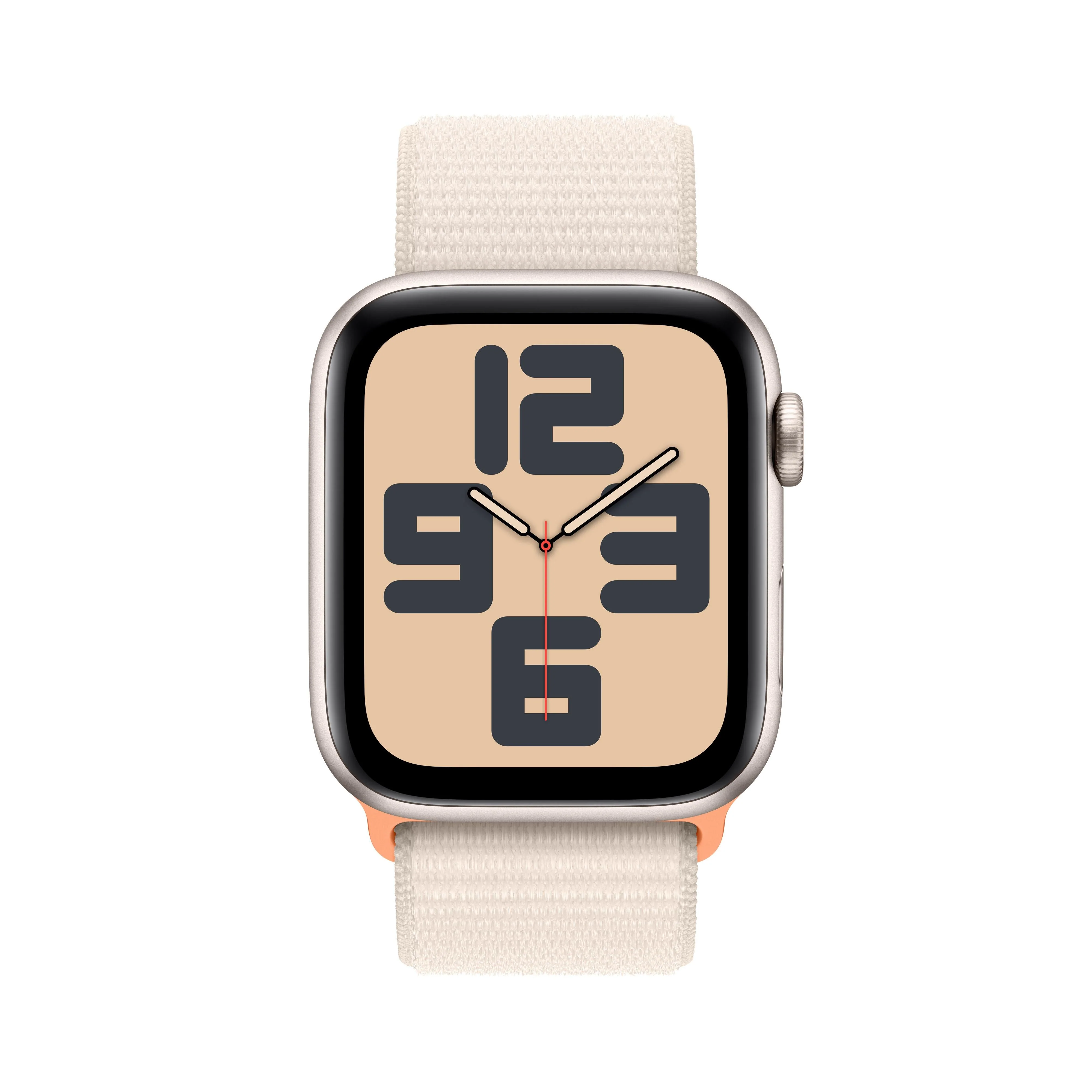 Apple Watch SE GPS 44mm Starlight Aluminium Case with Starlight Sport Loop - Image 2