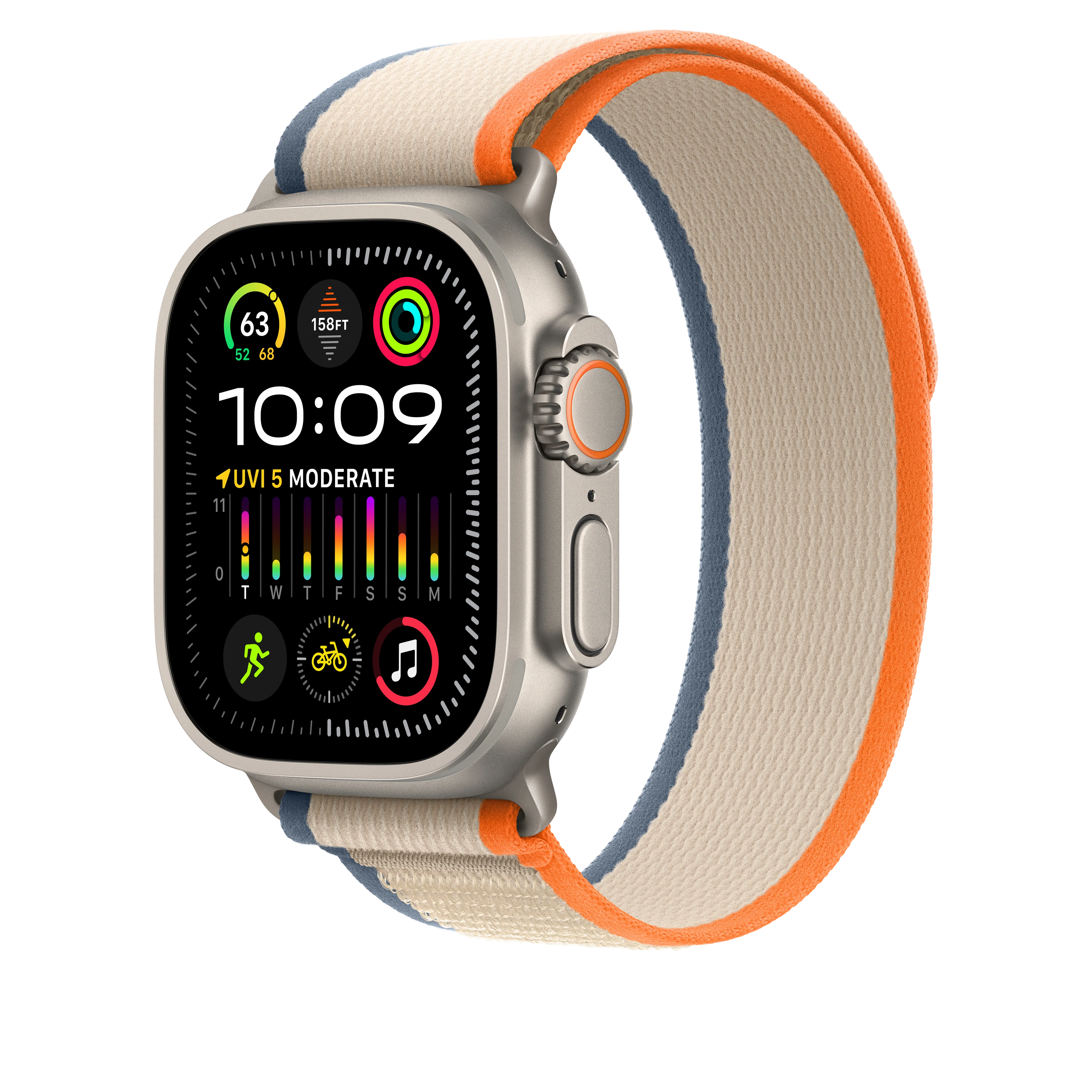 49mm Orange/Beige Trail Loop - S/M - Image 2