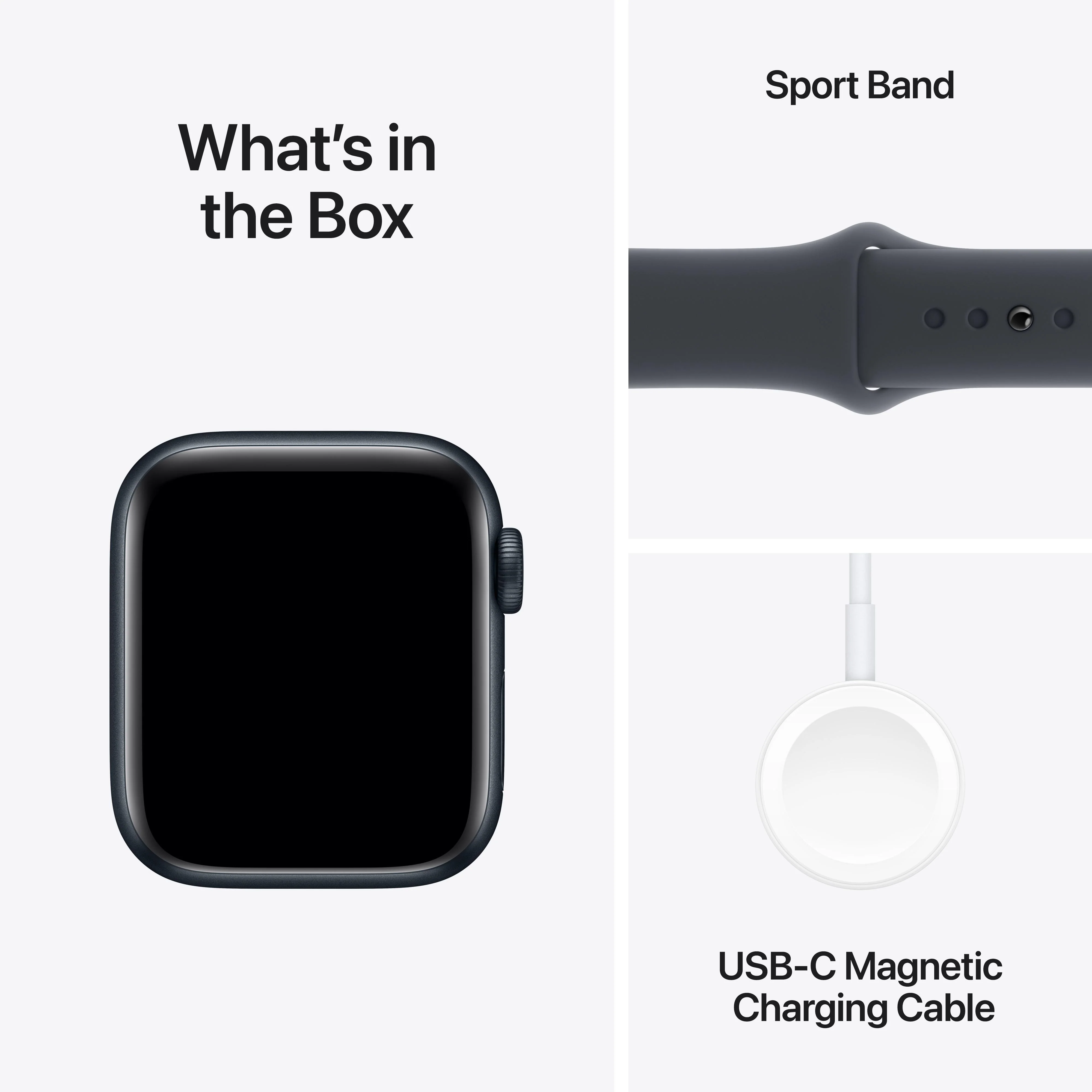 Apple Watch SE GPS 40mm Midnight Aluminium Case with Midnight Sport Band - S/M - Image 7