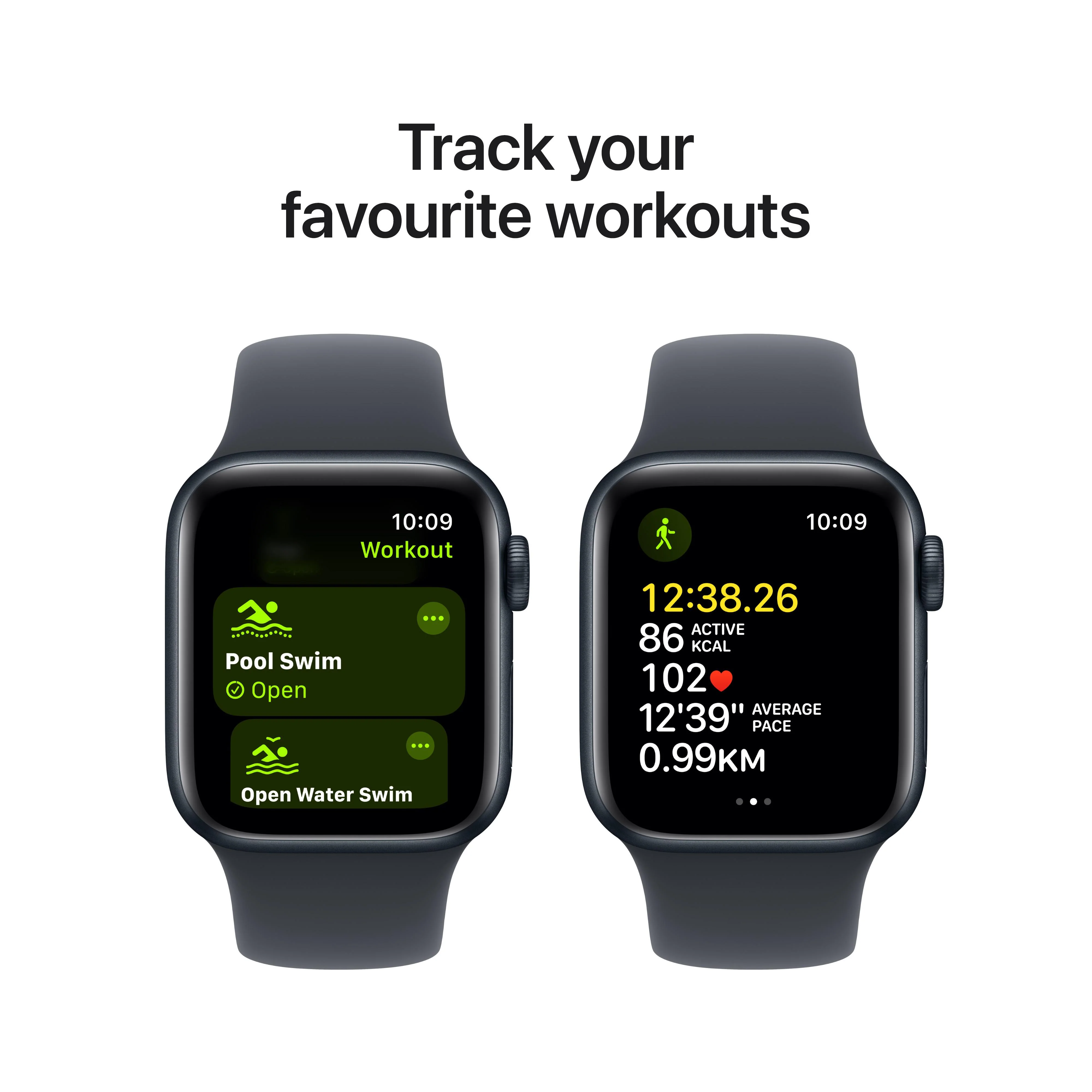 Apple Watch SE GPS 40mm Midnight Aluminium Case with Midnight Sport Band - M/L - Image 6