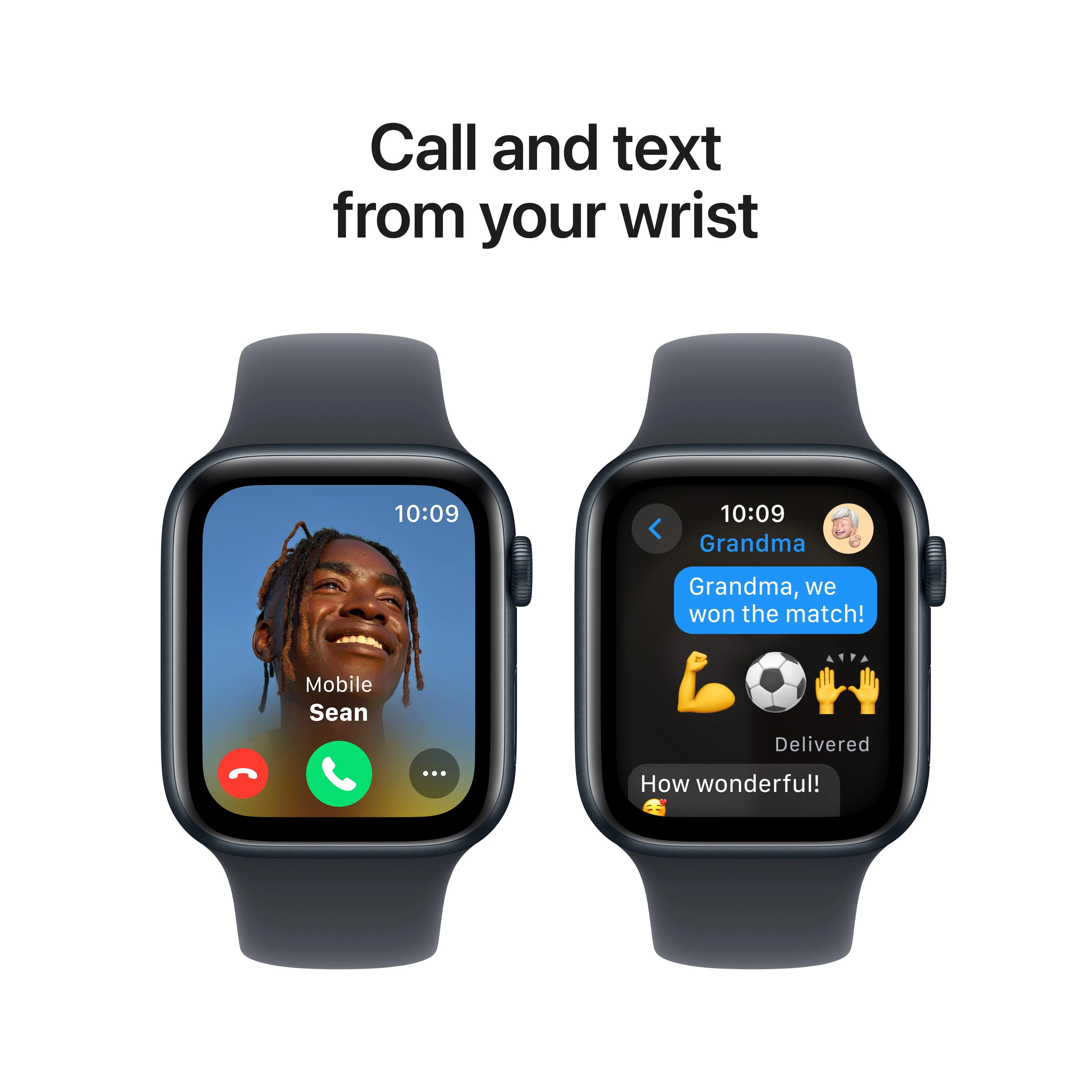 Apple Watch SE GPS 44mm Midnight Aluminium Case with Midnight Sport Band - M/L - Image 4
